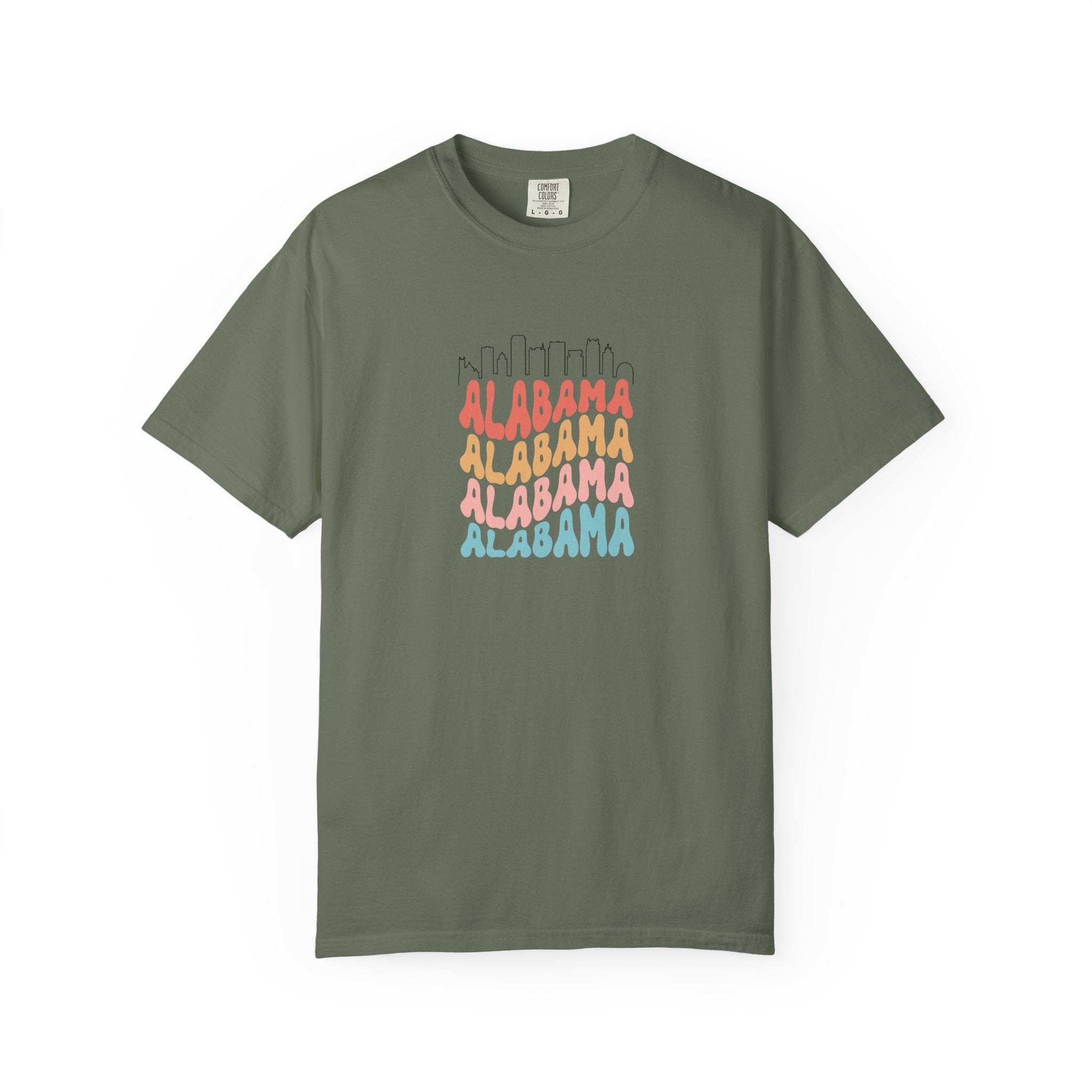 Alabama Designer Skyline T-Shirt | Unisex  | 100% Cotton | American Pride Spirit