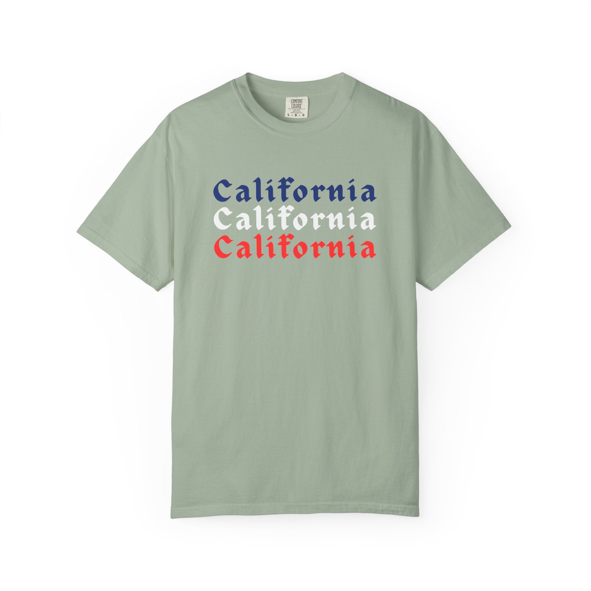 California Patriotic Colors T-Shirt | Unisex | 100% Cotton | American Pride Spirit