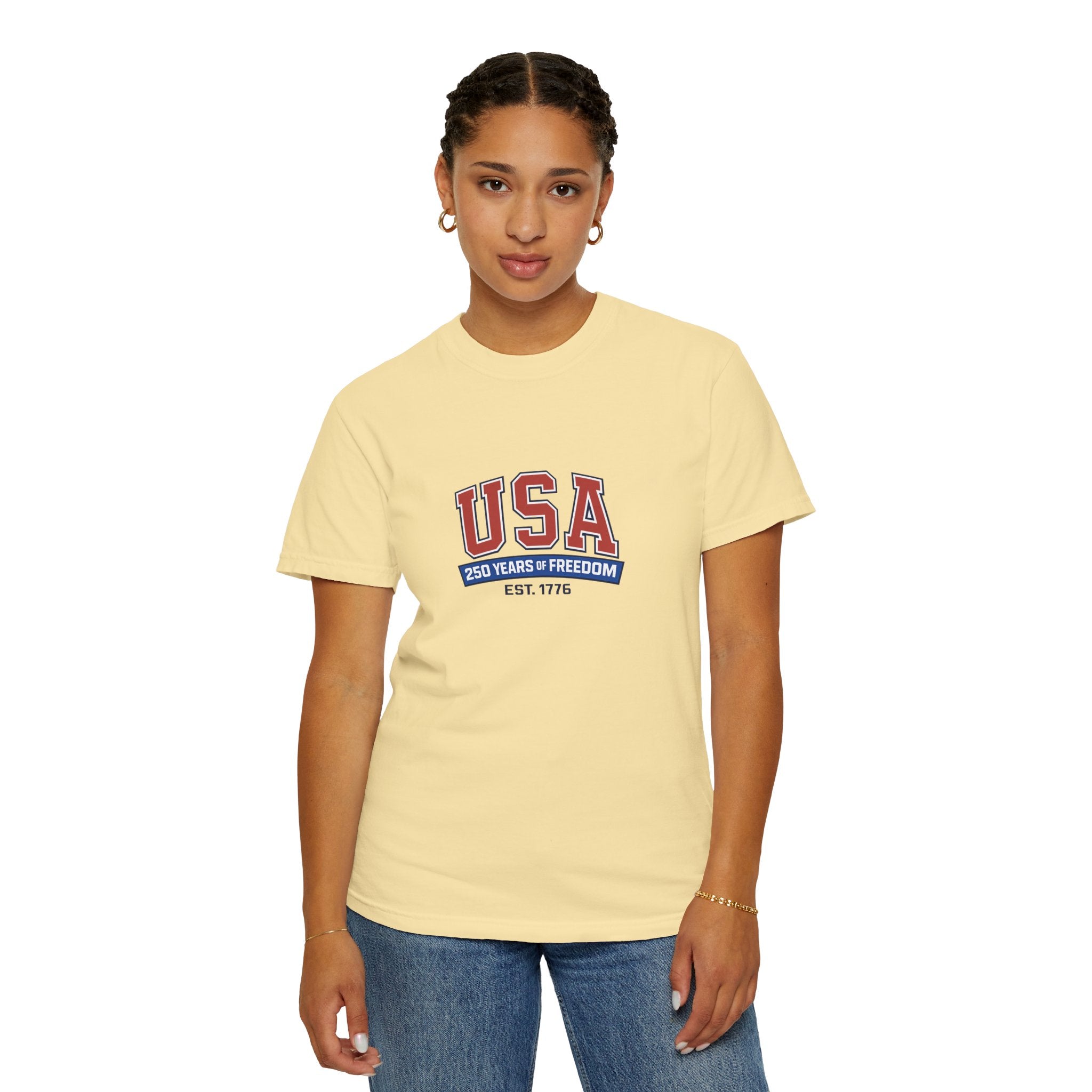 USA 250 Years of Freedom T-Shirt | Unisex | 100% Cotton | American Pride Spirit