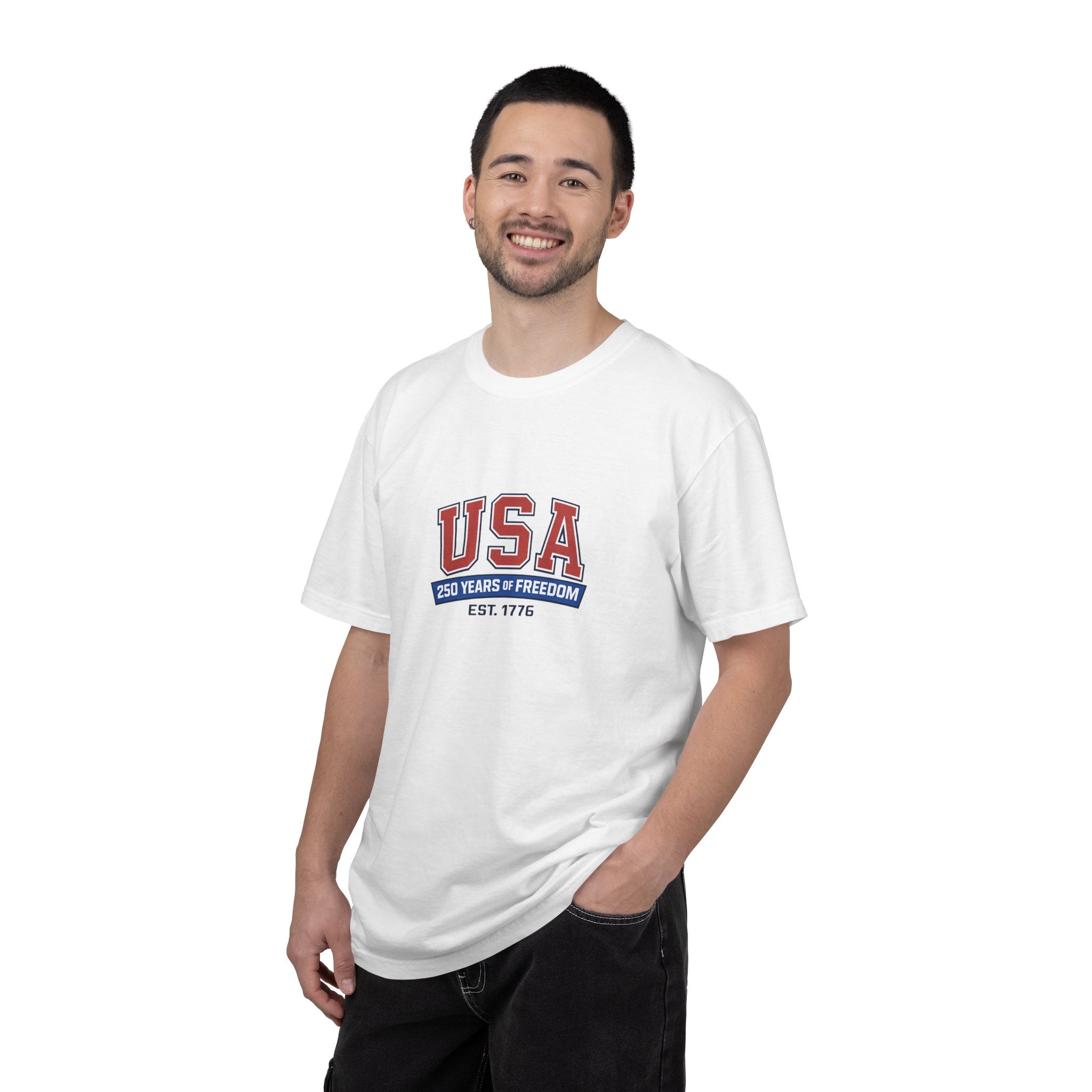 USA 250 Years of Freedom T-Shirt | Unisex | 100% Cotton | American Pride Spirit