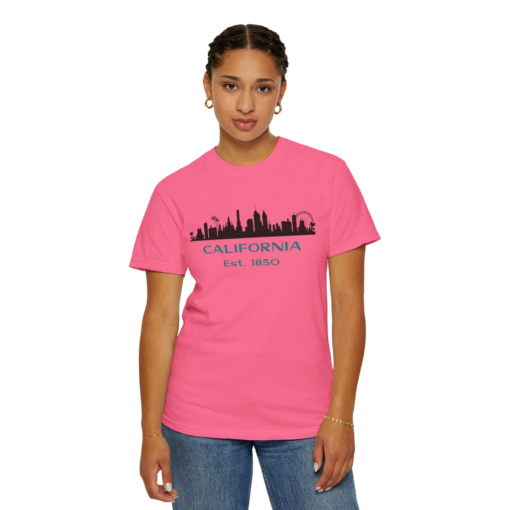 California Skyline T-shirt | Unisex | 100% Cotton | American Pride Spirit