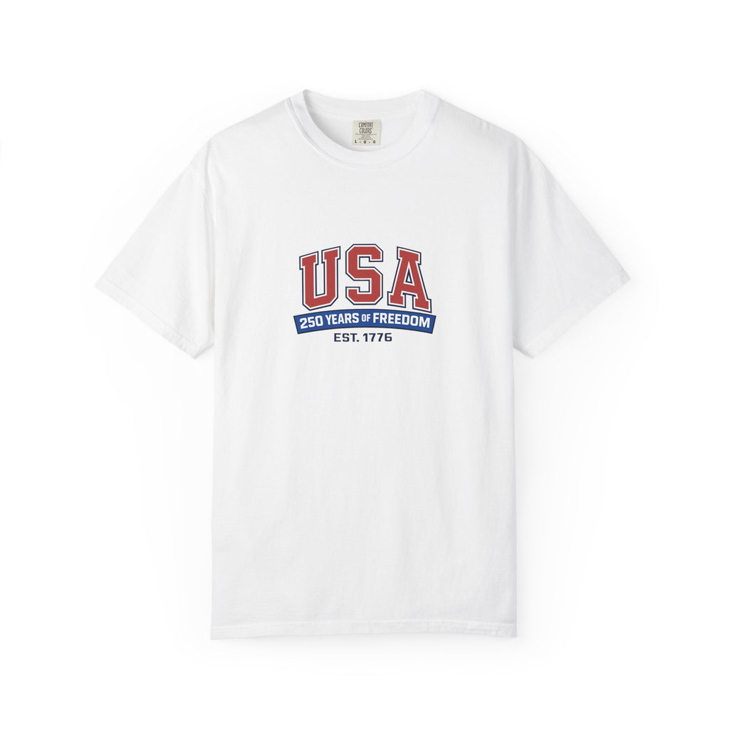 USA 250 Years of Freedom T-Shirt | Unisex | 100% Cotton | American Pride Spirit
