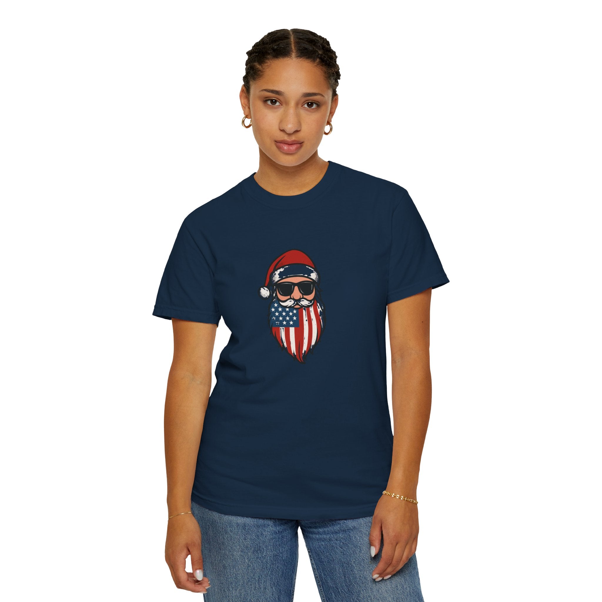 American Santa T-Shirt | Unisex | 100% Cotton | American Pride Spirit