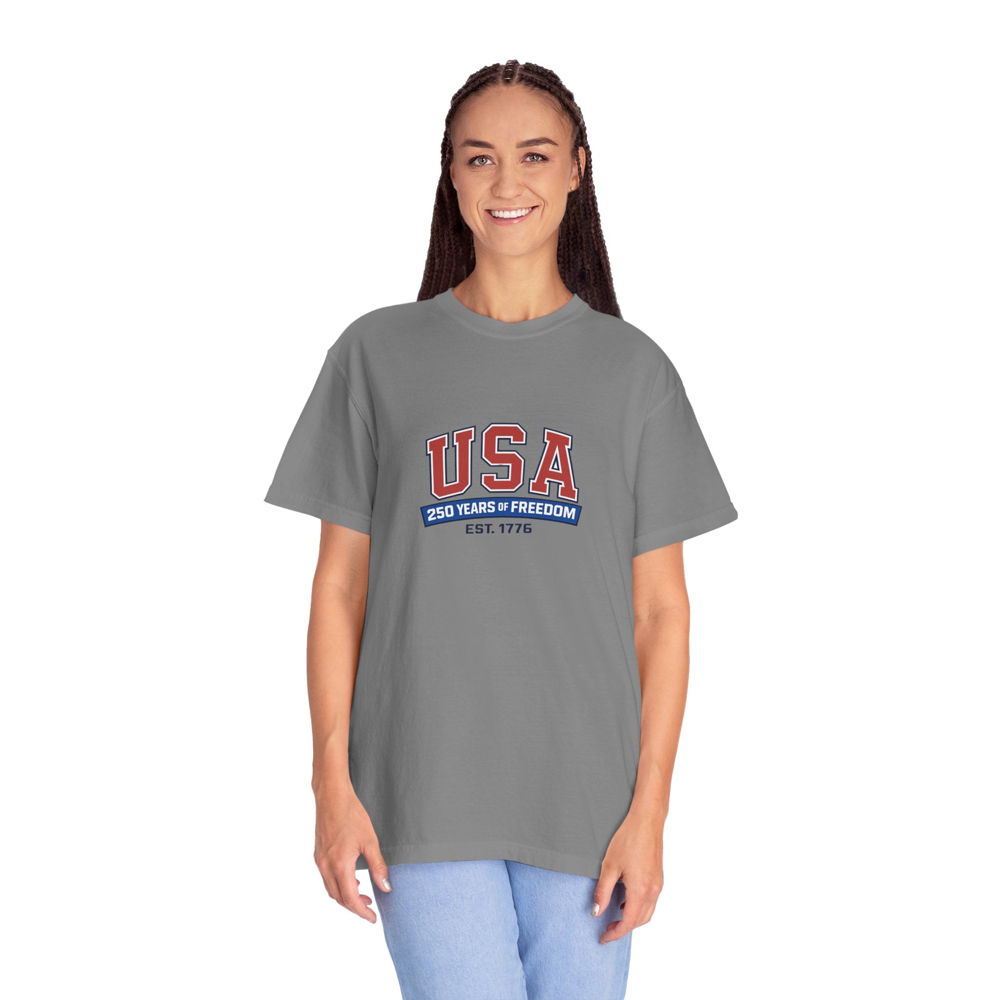 USA 250 Years of Freedom T-Shirt | Unisex | 100% Cotton | American Pride Spirit