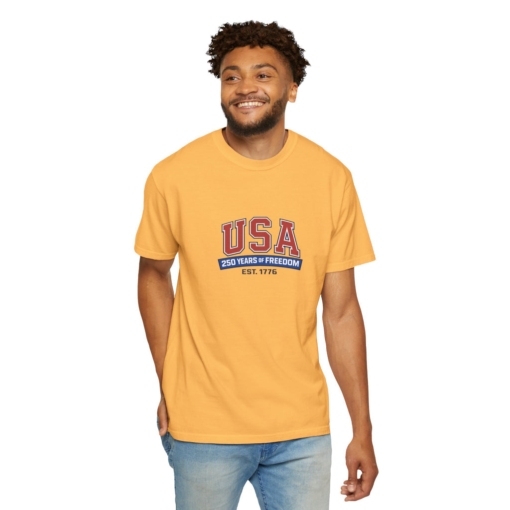 USA 250 Years of Freedom T-Shirt | Unisex | 100% Cotton | American Pride Spirit