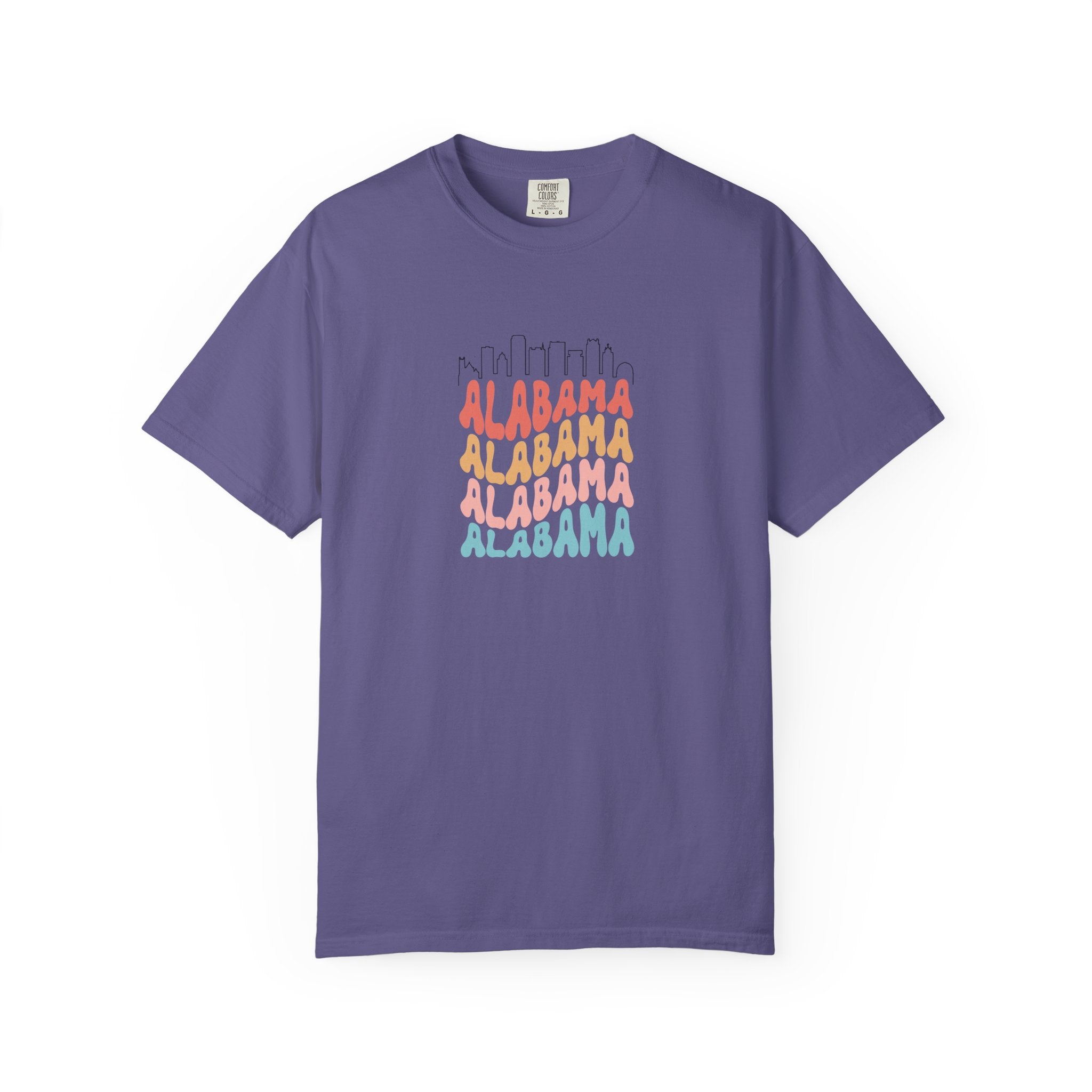 Alabama Designer Skyline T-Shirt | Unisex  | 100% Cotton | American Pride Spirit