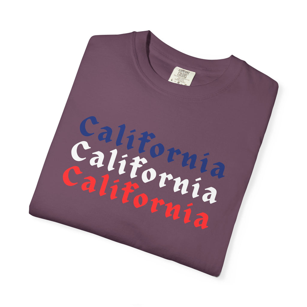 California Patriotic Colors T-Shirt | Unisex | 100% Cotton | American Pride Spirit