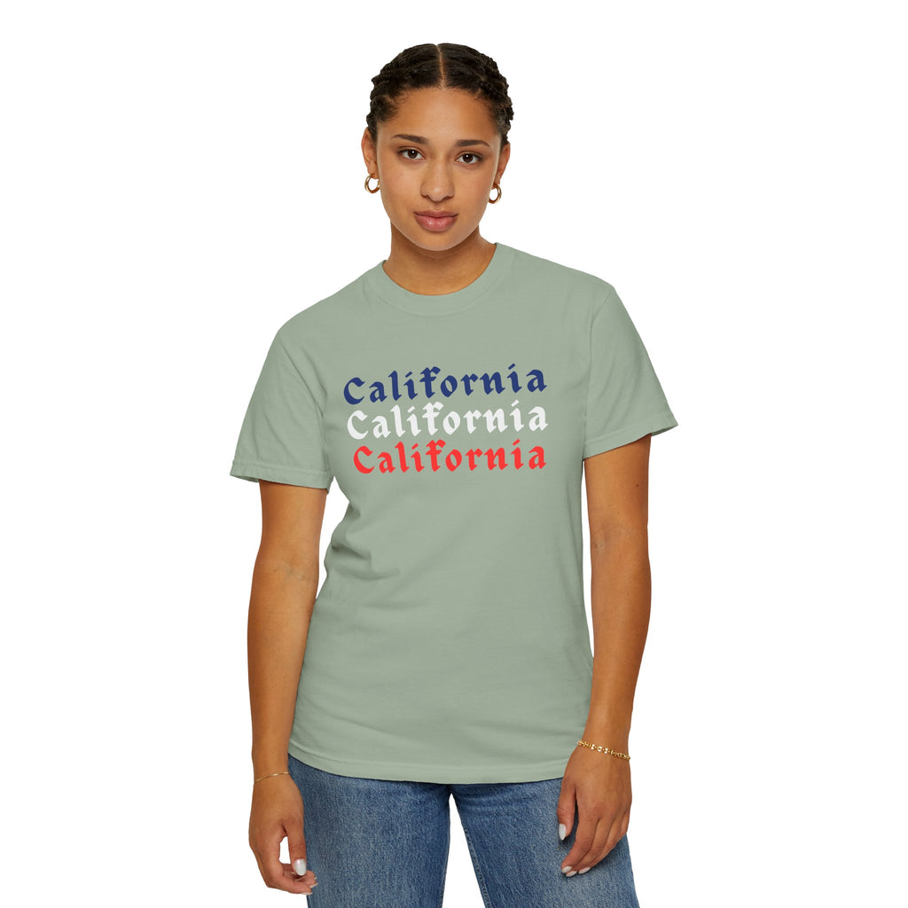 California Patriotic Colors T-Shirt | Unisex | 100% Cotton | American Pride Spirit