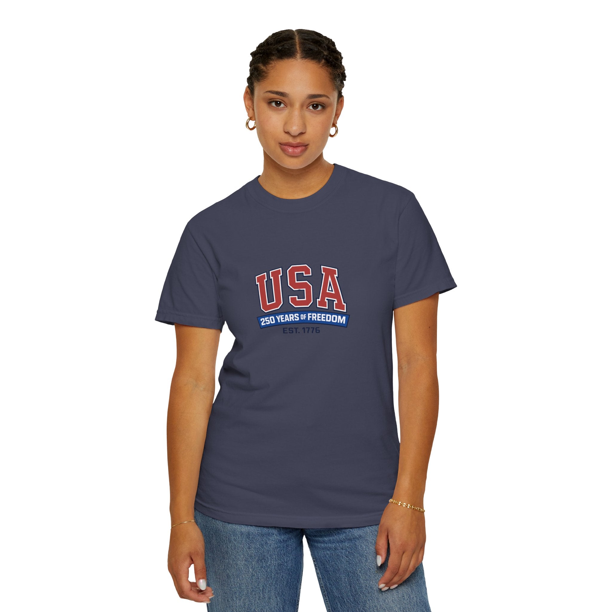 USA 250 Years of Freedom T-Shirt | Unisex | 100% Cotton | American Pride Spirit