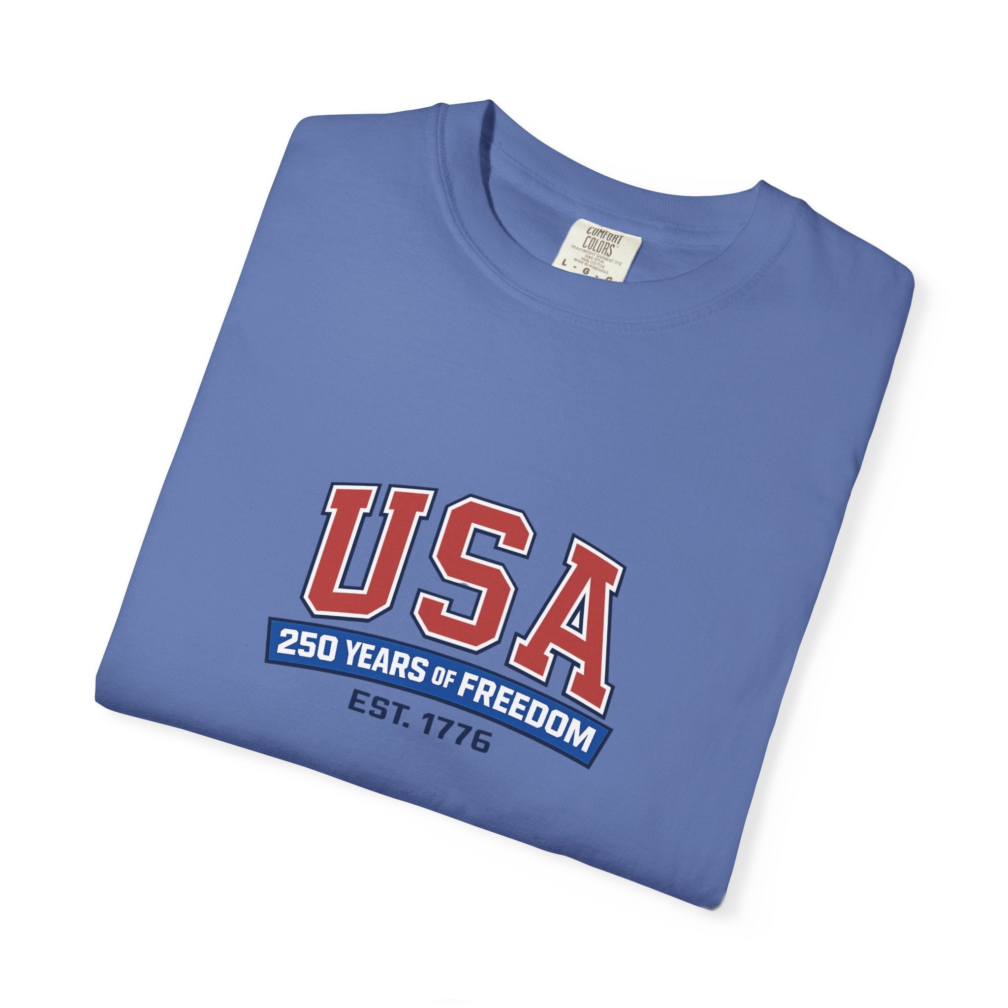 USA 250 Years of Freedom T-Shirt | Unisex | 100% Cotton | American Pride Spirit