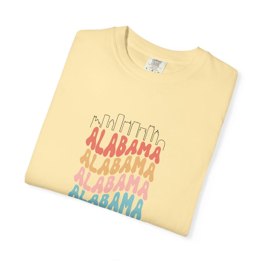 Alabama Designer Skyline T-Shirt | Unisex  | 100% Cotton | American Pride Spirit