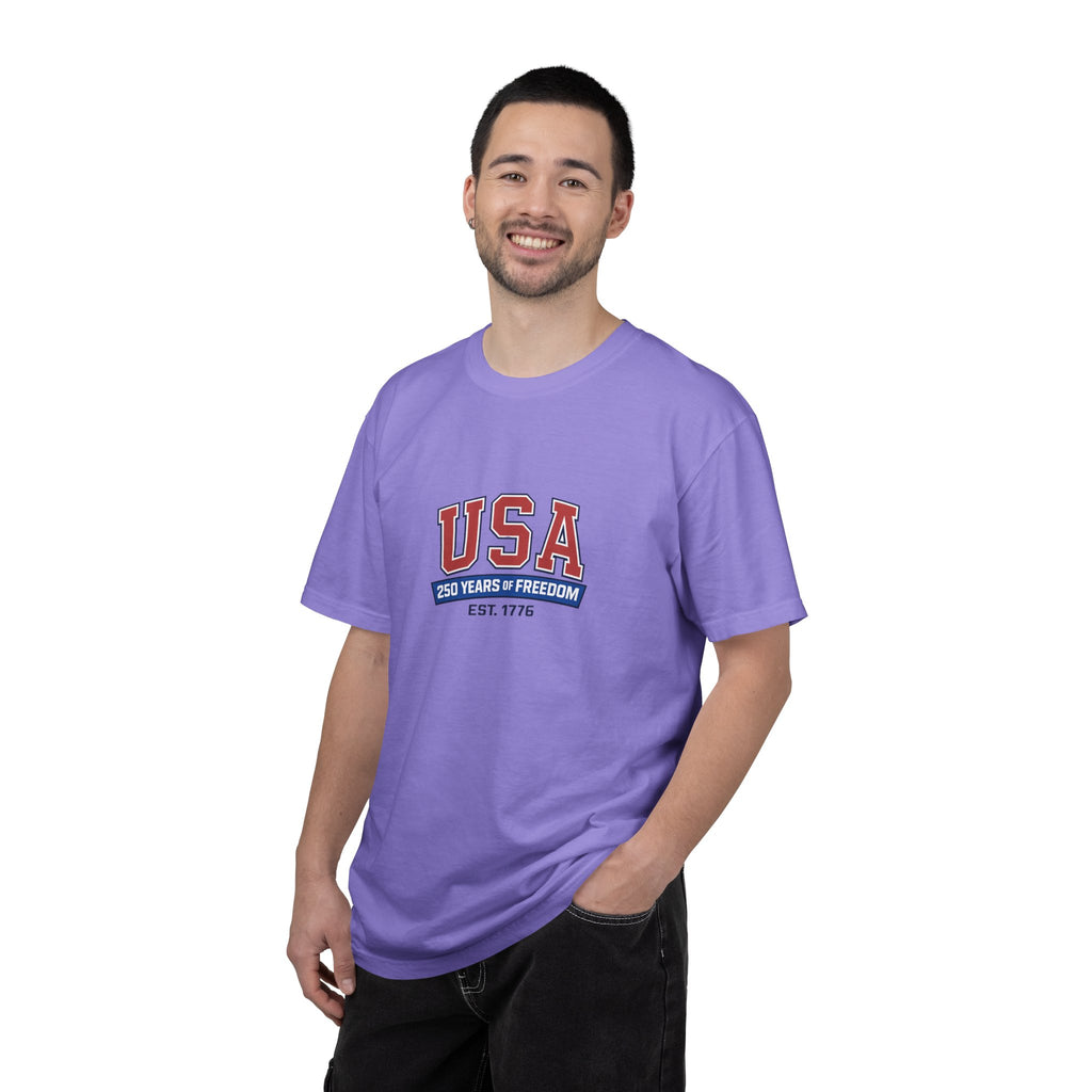 USA 250 Years of Freedom T-Shirt | Unisex | 100% Cotton | American Pride Spirit