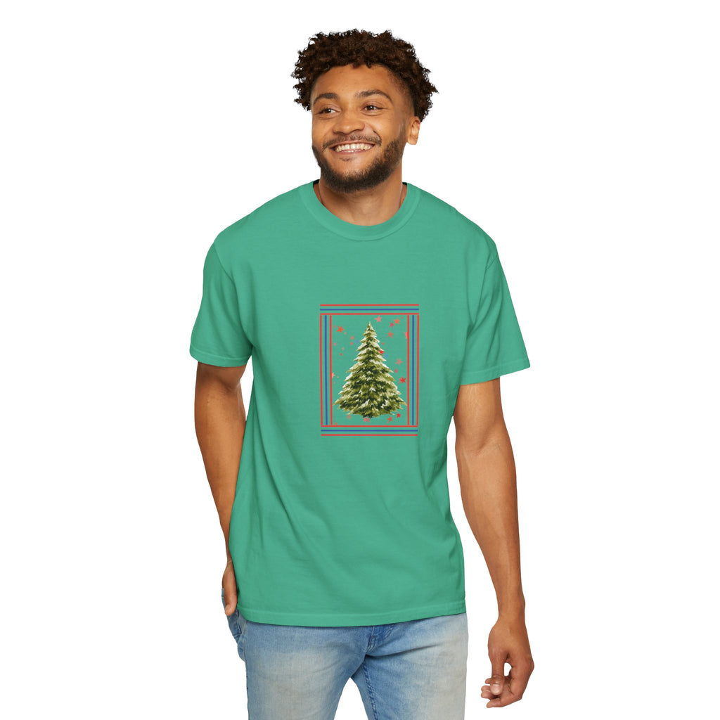 Christmas Tree Graphic T-Shirt | Unisex | 100% Cotton | American Pride Spirit