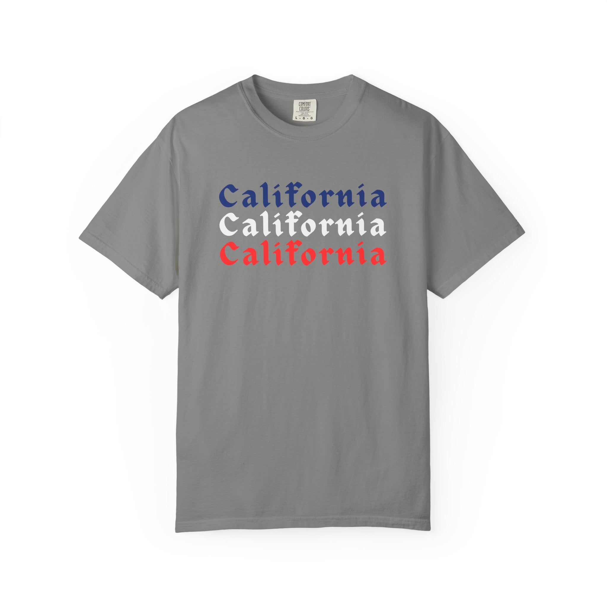 California Patriotic Colors T-Shirt | Unisex | 100% Cotton | American Pride Spirit