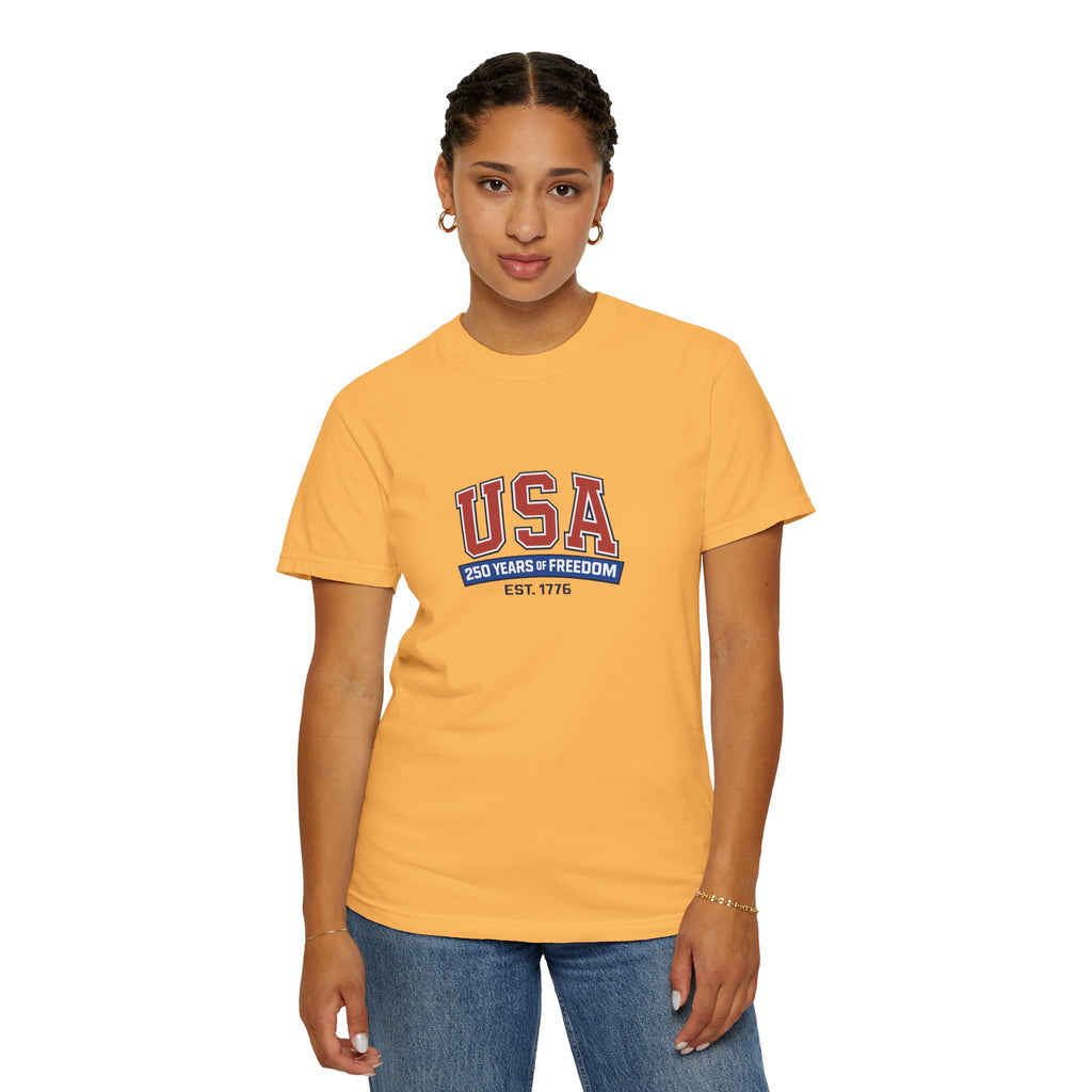 USA 250 Years of Freedom T-Shirt | Unisex | 100% Cotton | American Pride Spirit