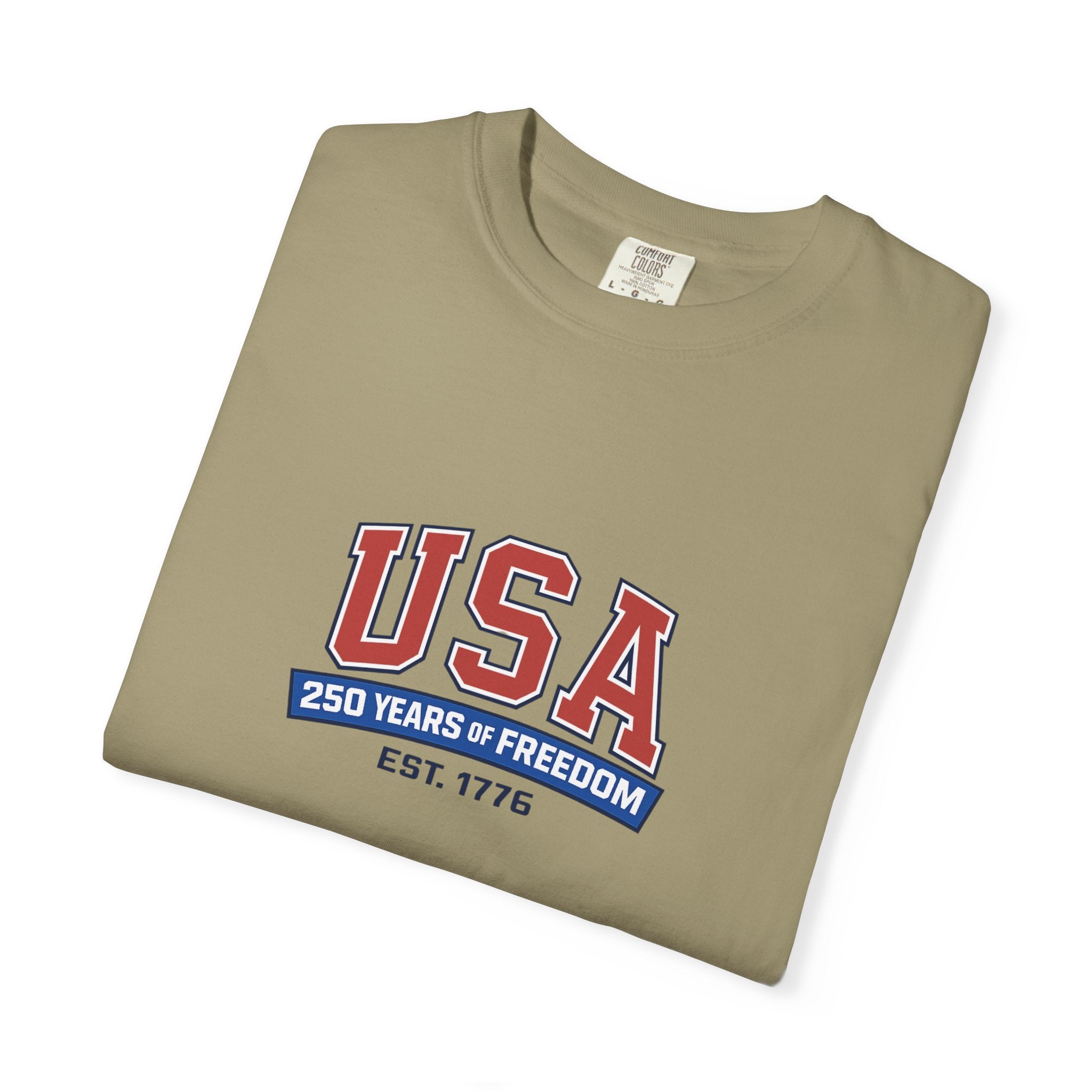 USA 250 Years of Freedom T-Shirt | Unisex | 100% Cotton | American Pride Spirit