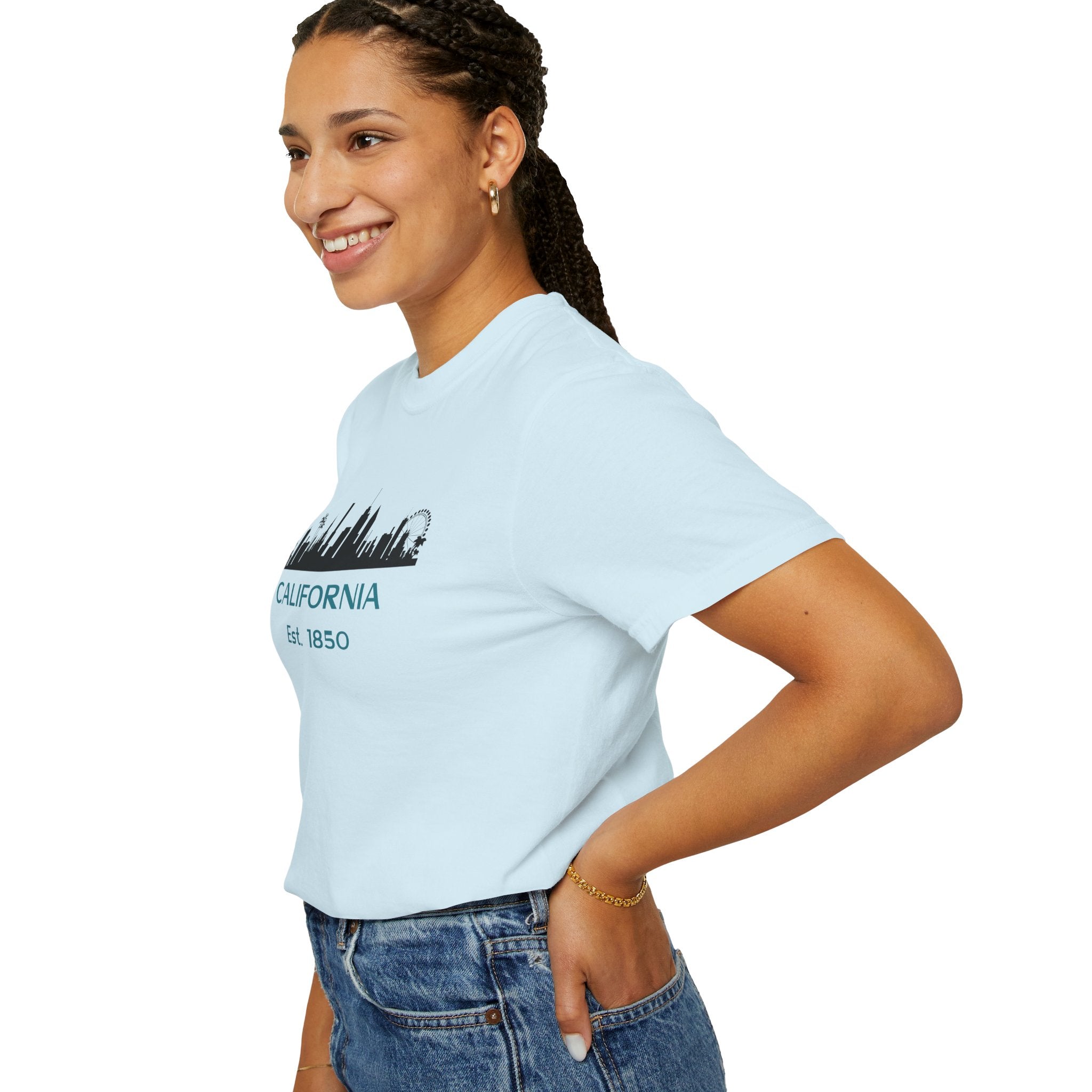 California Skyline T-shirt | Unisex | 100% Cotton | American Pride Spirit