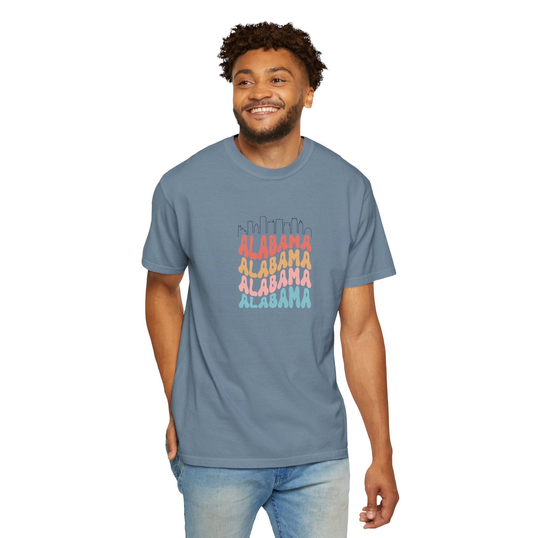 Alabama Designer Skyline T-Shirt | Unisex  | 100% Cotton | American Pride Spirit