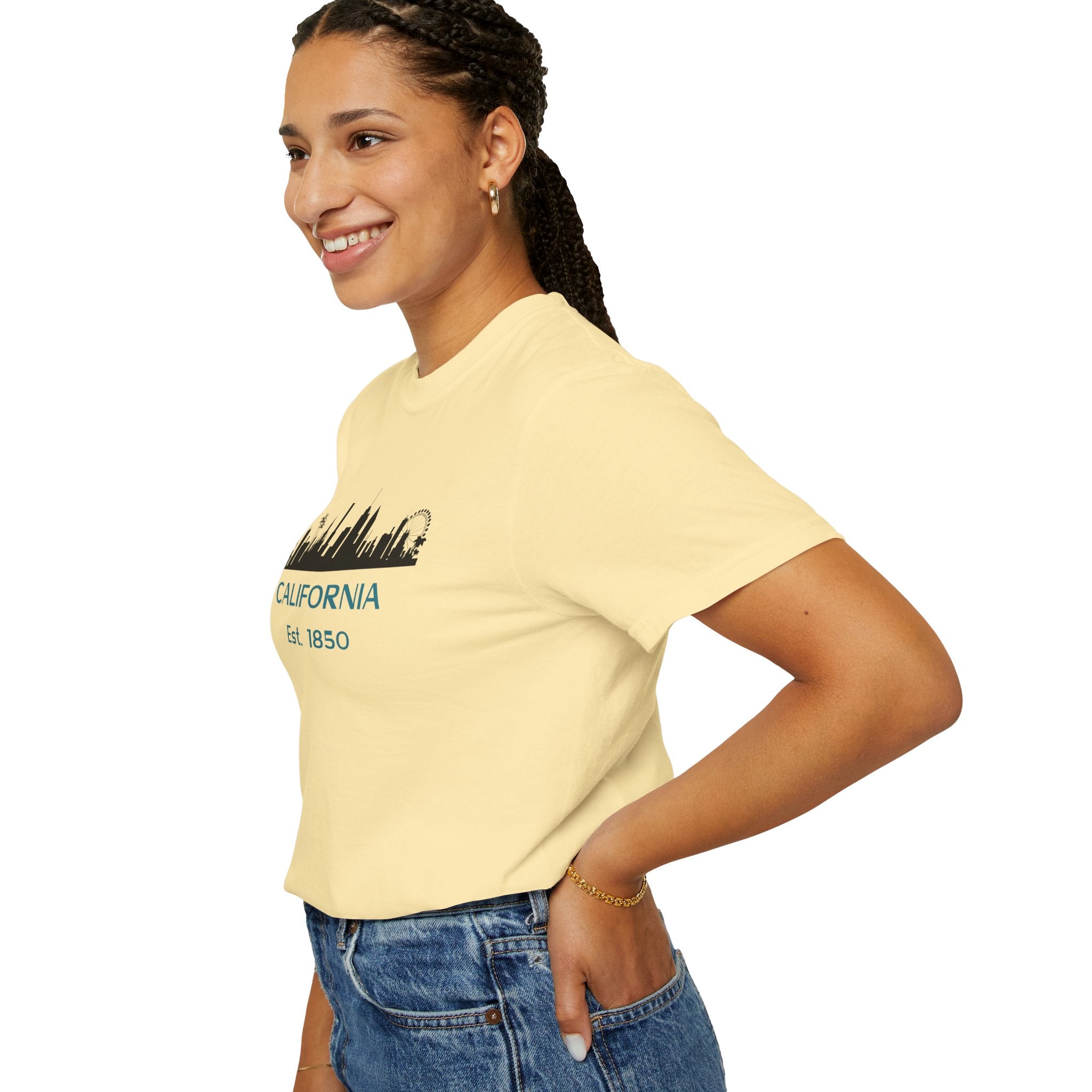 California Skyline T-shirt | Unisex | 100% Cotton | American Pride Spirit