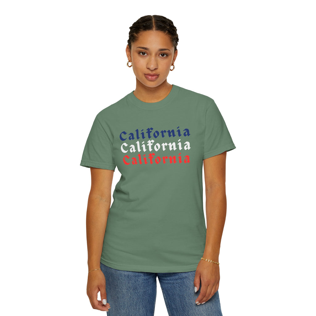California Patriotic Colors T-Shirt | Unisex | 100% Cotton | American Pride Spirit