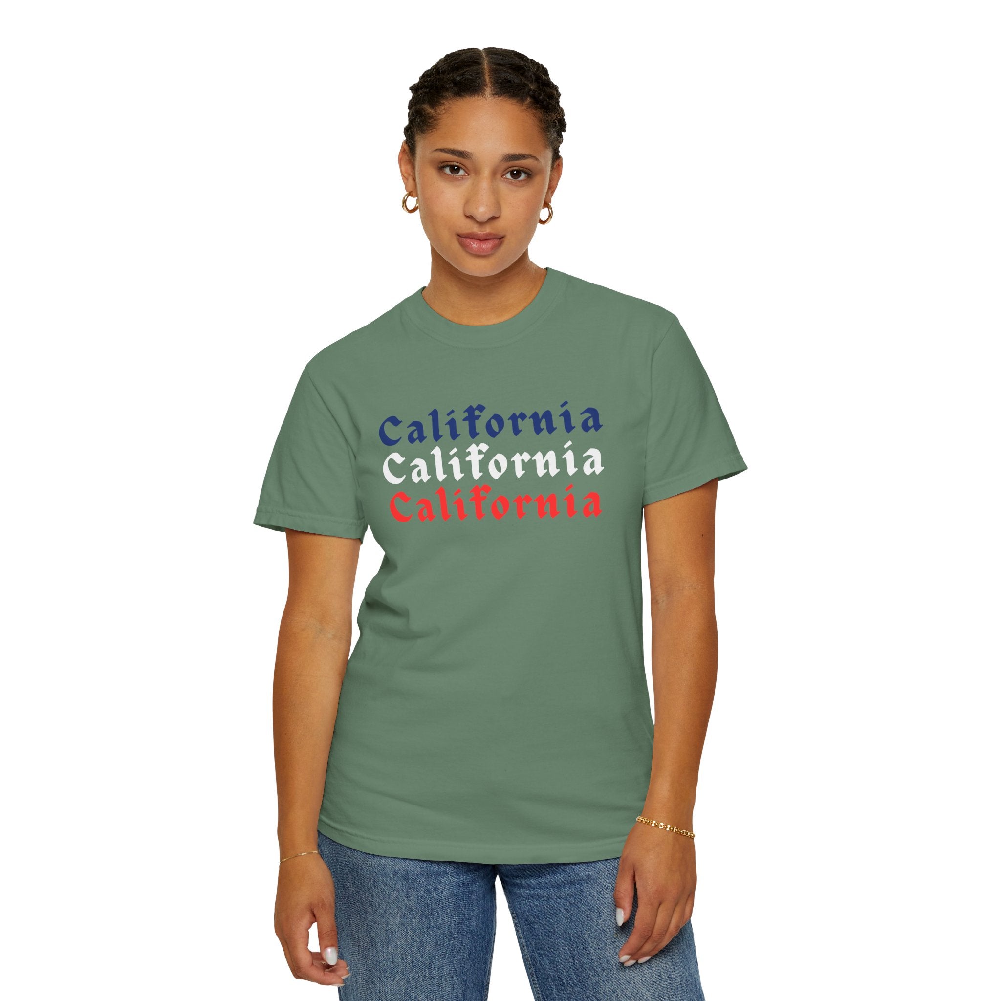 California Patriotic Colors T-Shirt | Unisex | 100% Cotton | American Pride Spirit