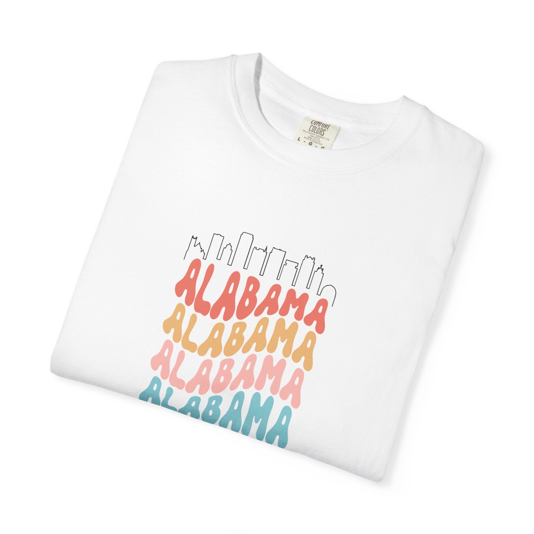 Alabama Designer Skyline T-Shirt | Unisex  | 100% Cotton | American Pride Spirit