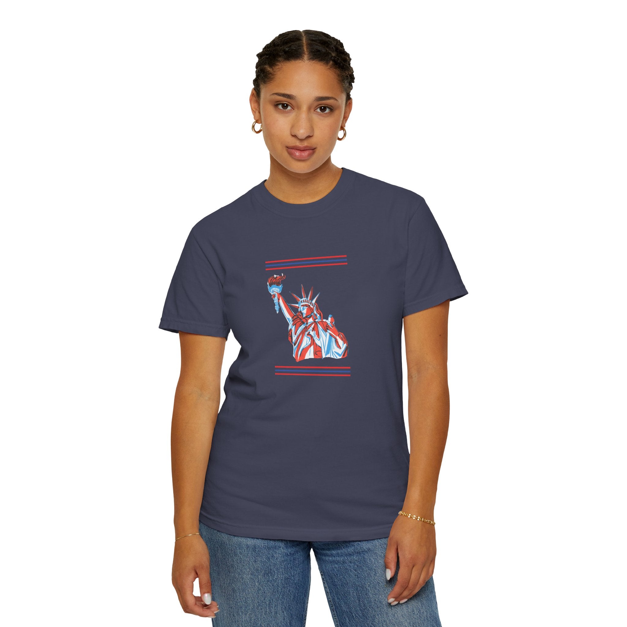 Patriotic Stars & Liberty Tee | Unisex | 100% Cotton | American Pride Spirit