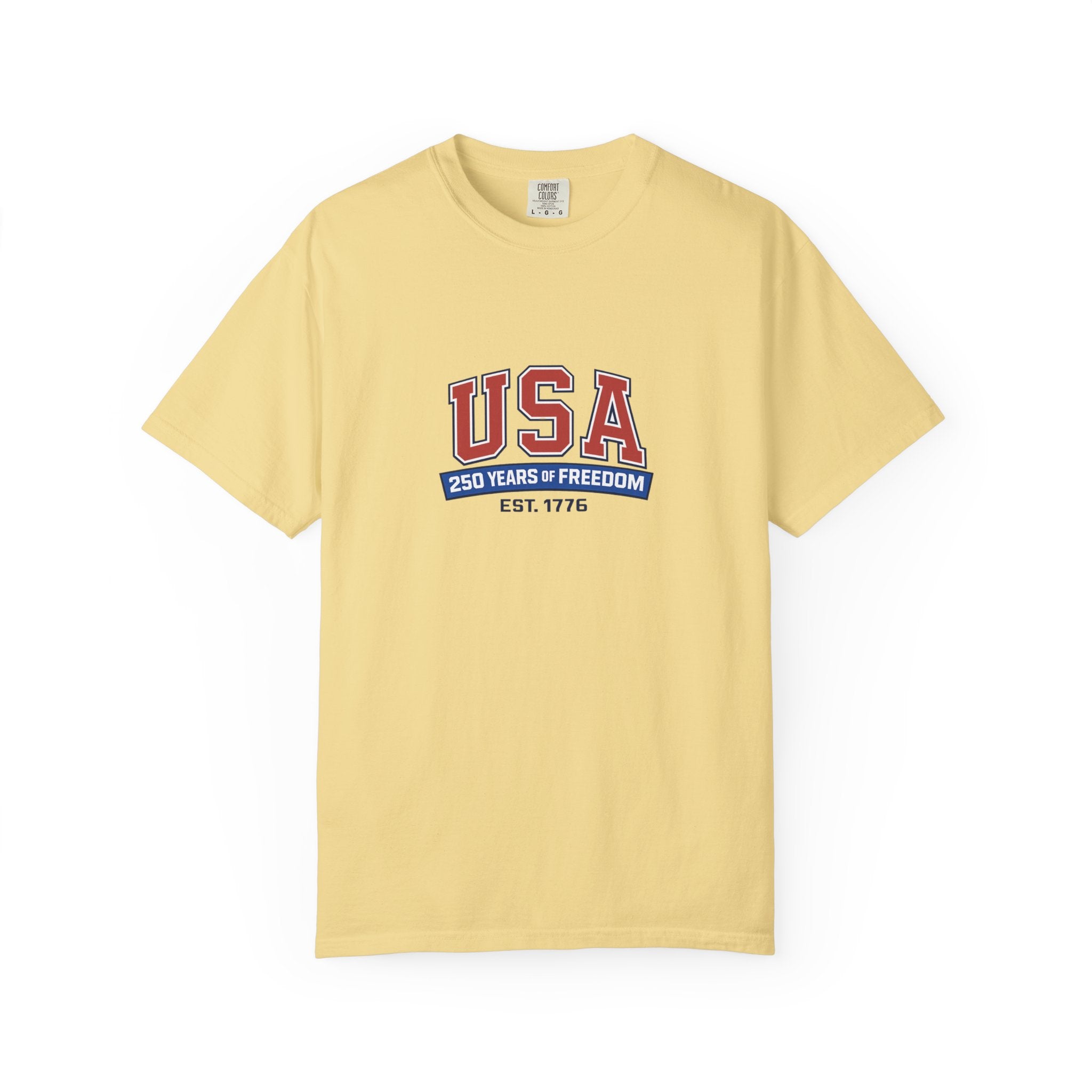 USA 250 Years of Freedom T-Shirt | Unisex | 100% Cotton | American Pride Spirit