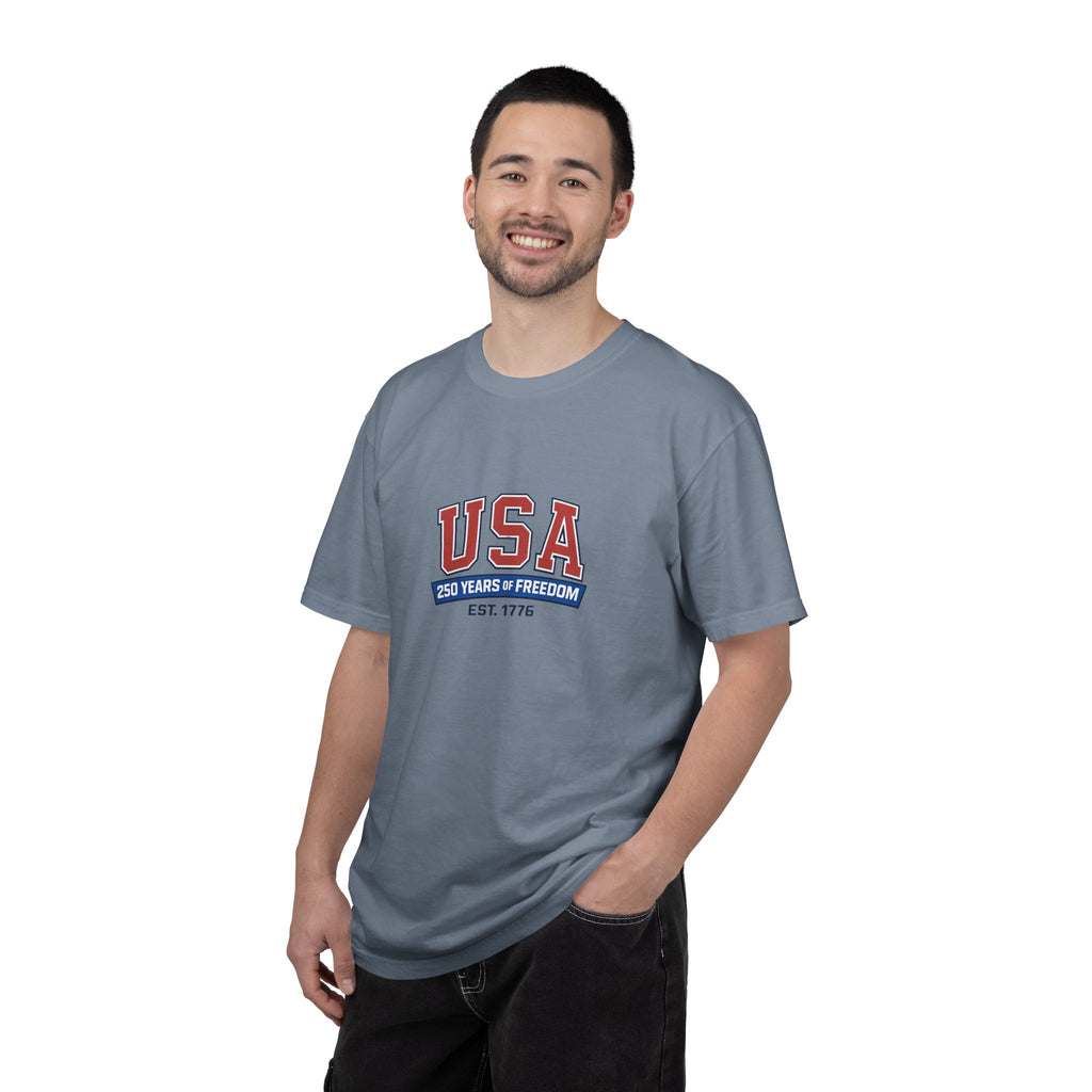 USA 250 Years of Freedom T-Shirt | Unisex | 100% Cotton | American Pride Spirit