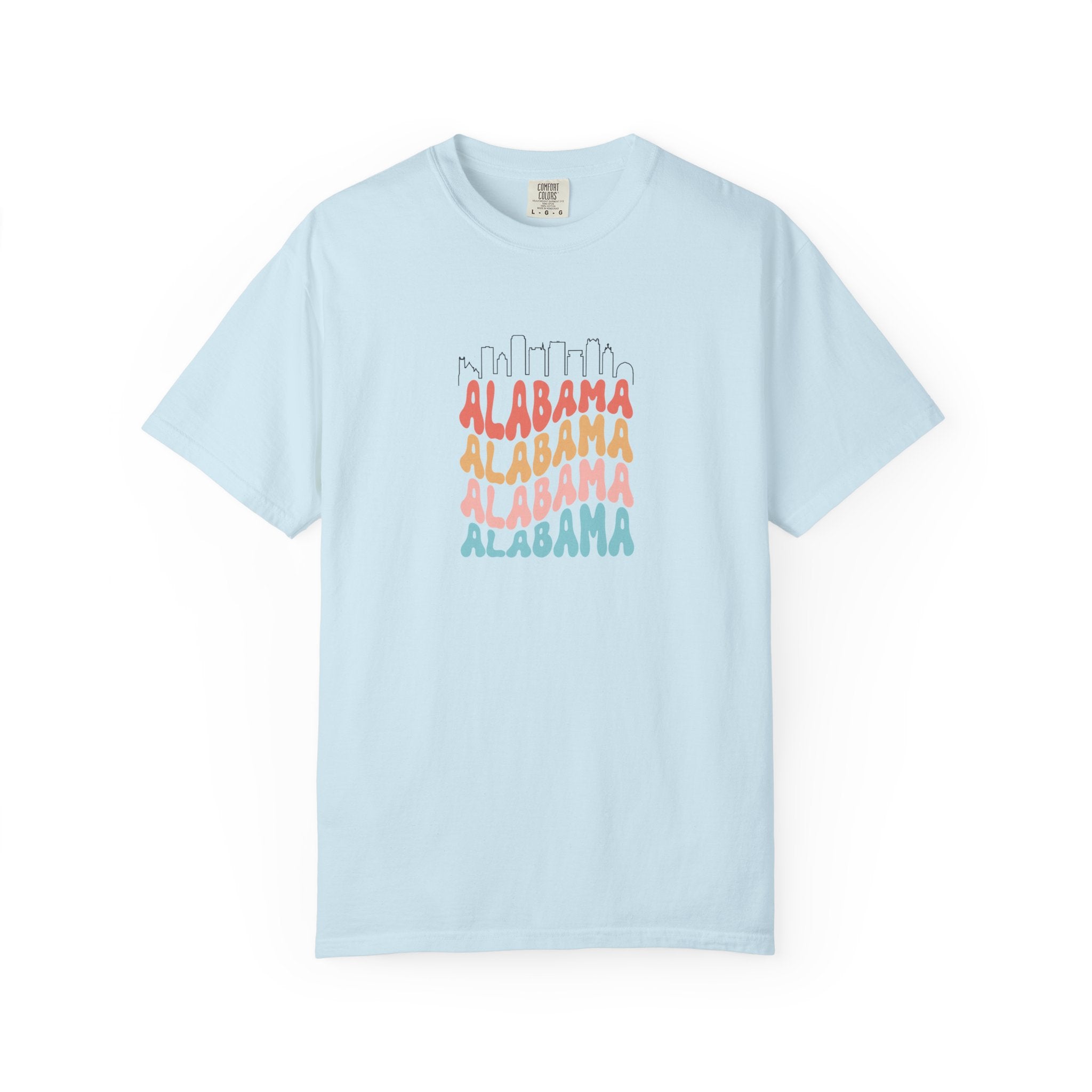Alabama Designer Skyline T-Shirt | Unisex  | 100% Cotton | American Pride Spirit