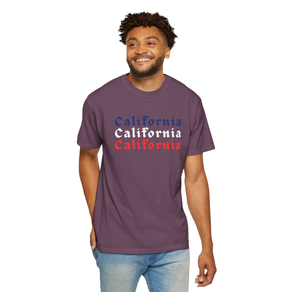 California Patriotic Colors T-Shirt | Unisex | 100% Cotton | American Pride Spirit