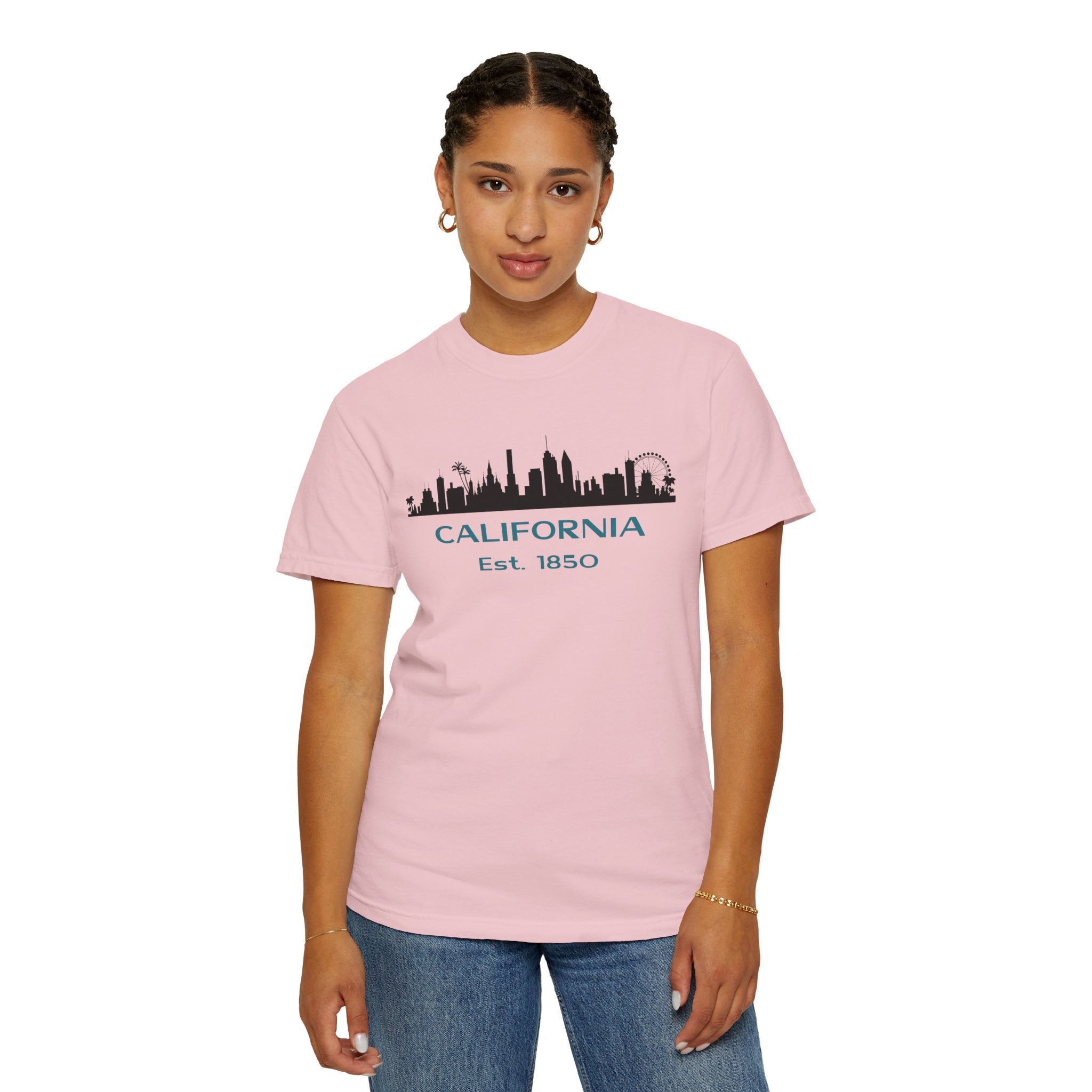 California Skyline T-shirt | Unisex | 100% Cotton | American Pride Spirit