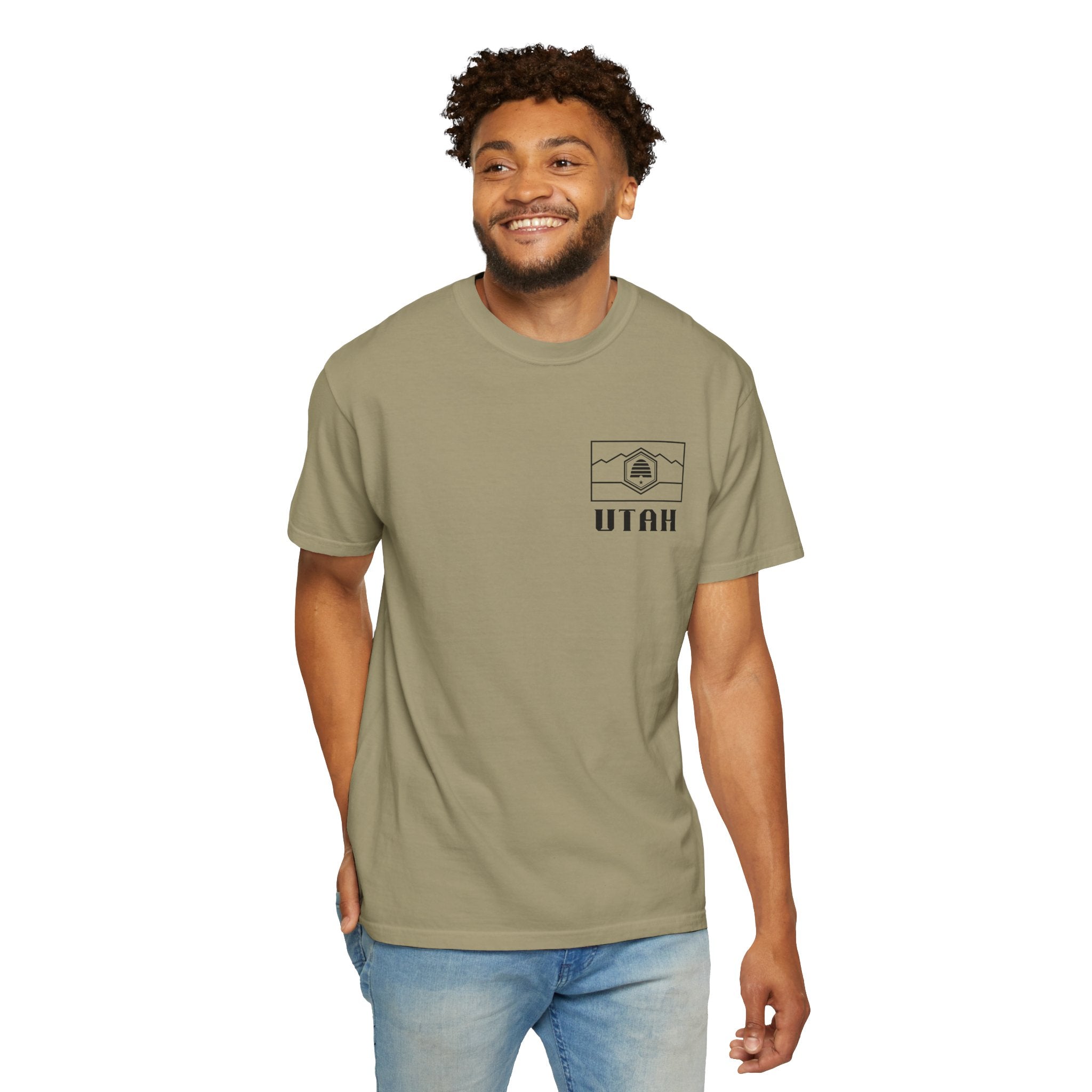 Khaki - T-Shirt - 100% Cotton - Unisex