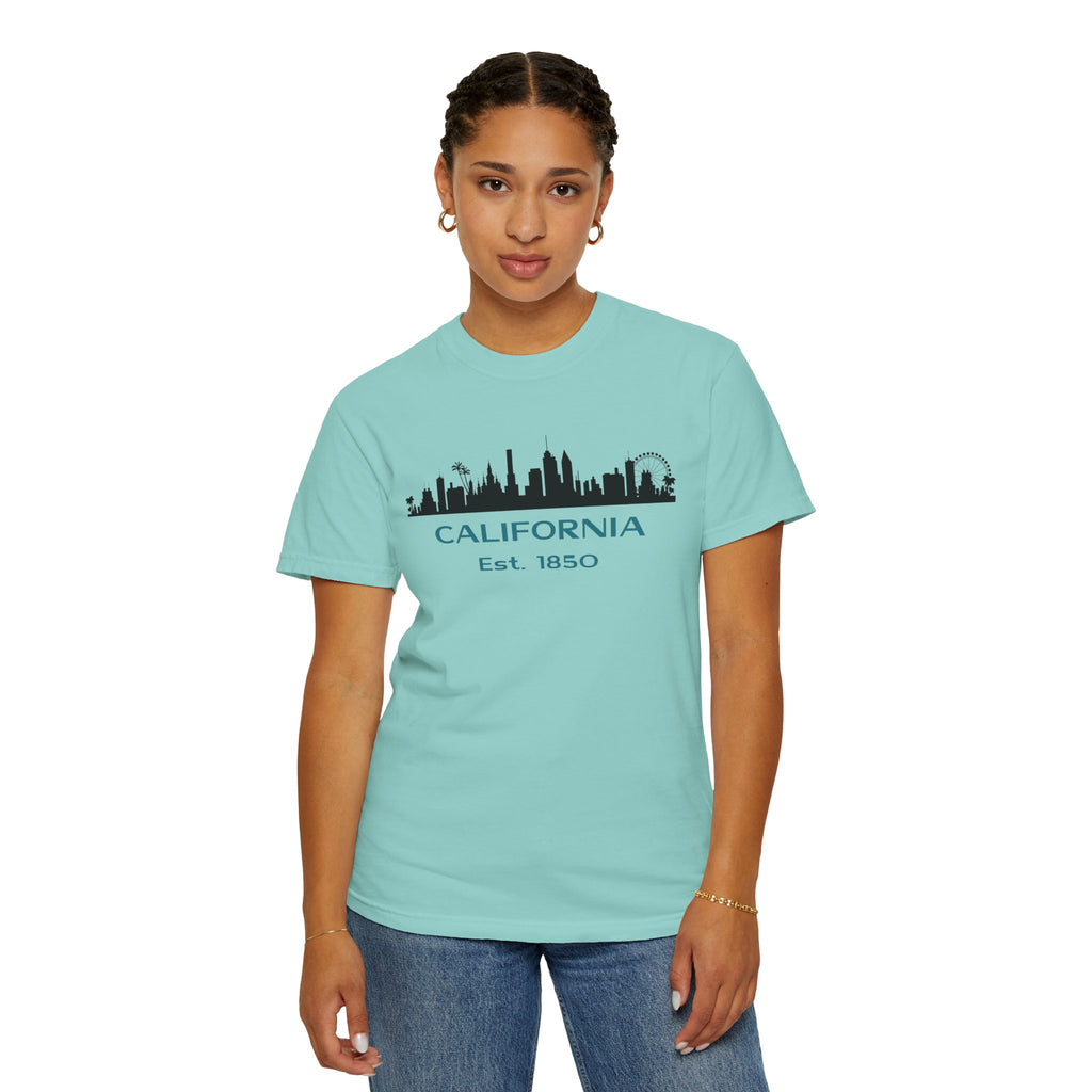 California Skyline T-shirt | Unisex | 100% Cotton | American Pride Spirit