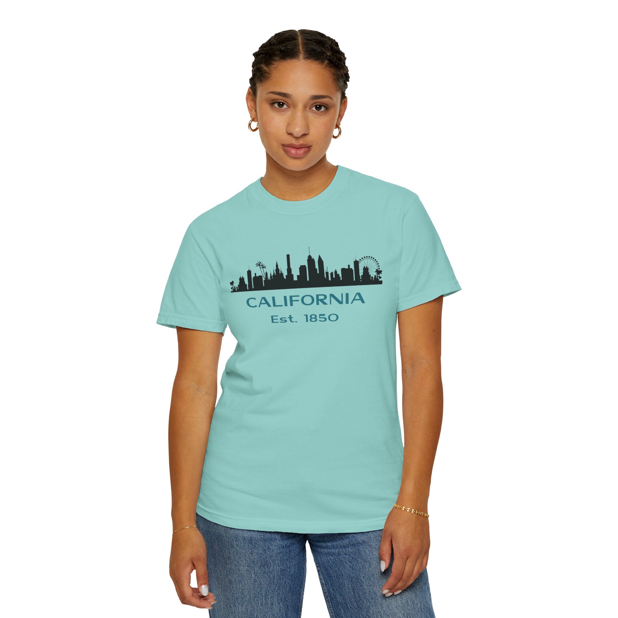 California Skyline T-shirt | Unisex | 100% Cotton | American Pride Spirit