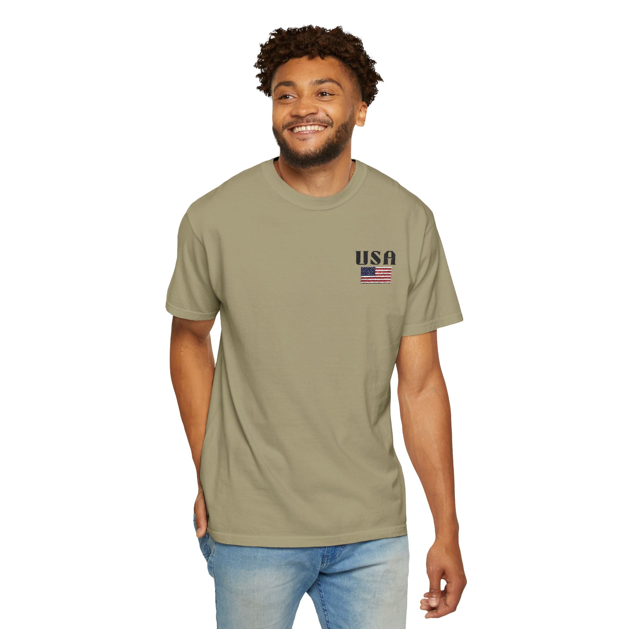Khaki - T-Shirt - 100% Cotton - Unisex