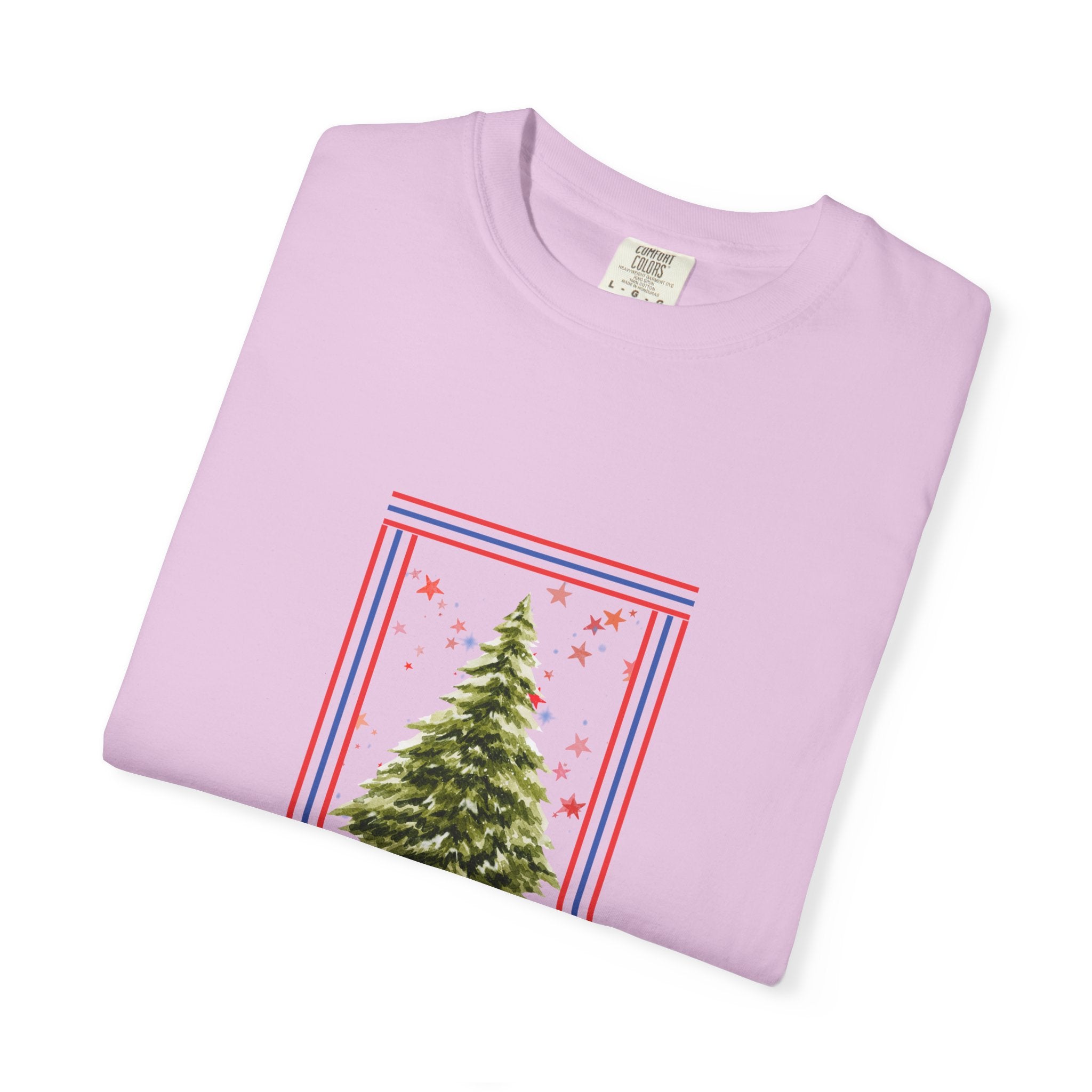 Christmas Tree Graphic T-Shirt | Unisex | 100% Cotton | American Pride Spirit