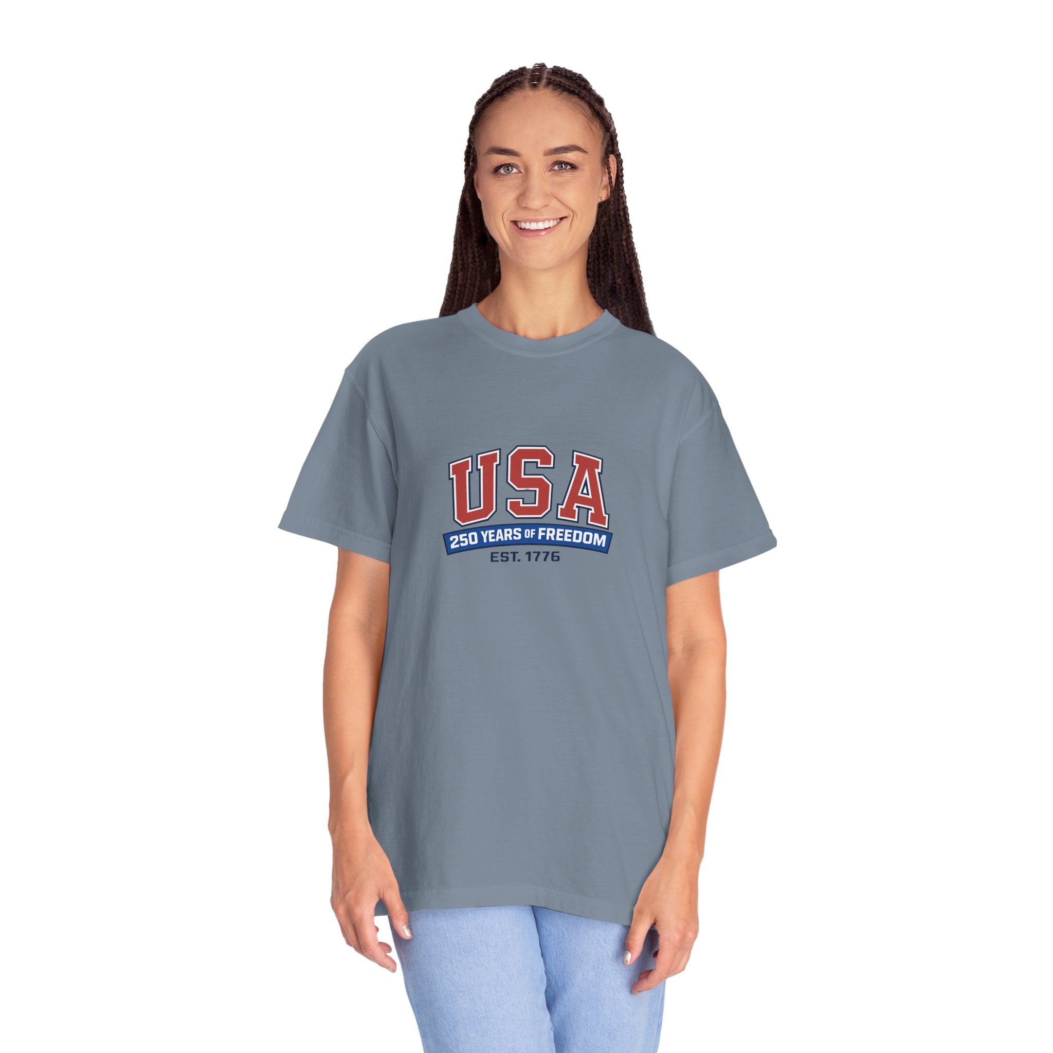 USA 250 Years of Freedom T-Shirt | Unisex | 100% Cotton | American Pride Spirit