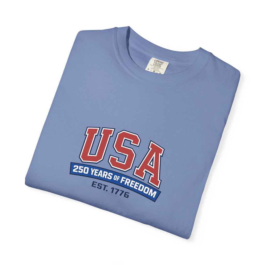USA 250 Years of Freedom T-Shirt | Unisex | 100% Cotton | American Pride Spirit