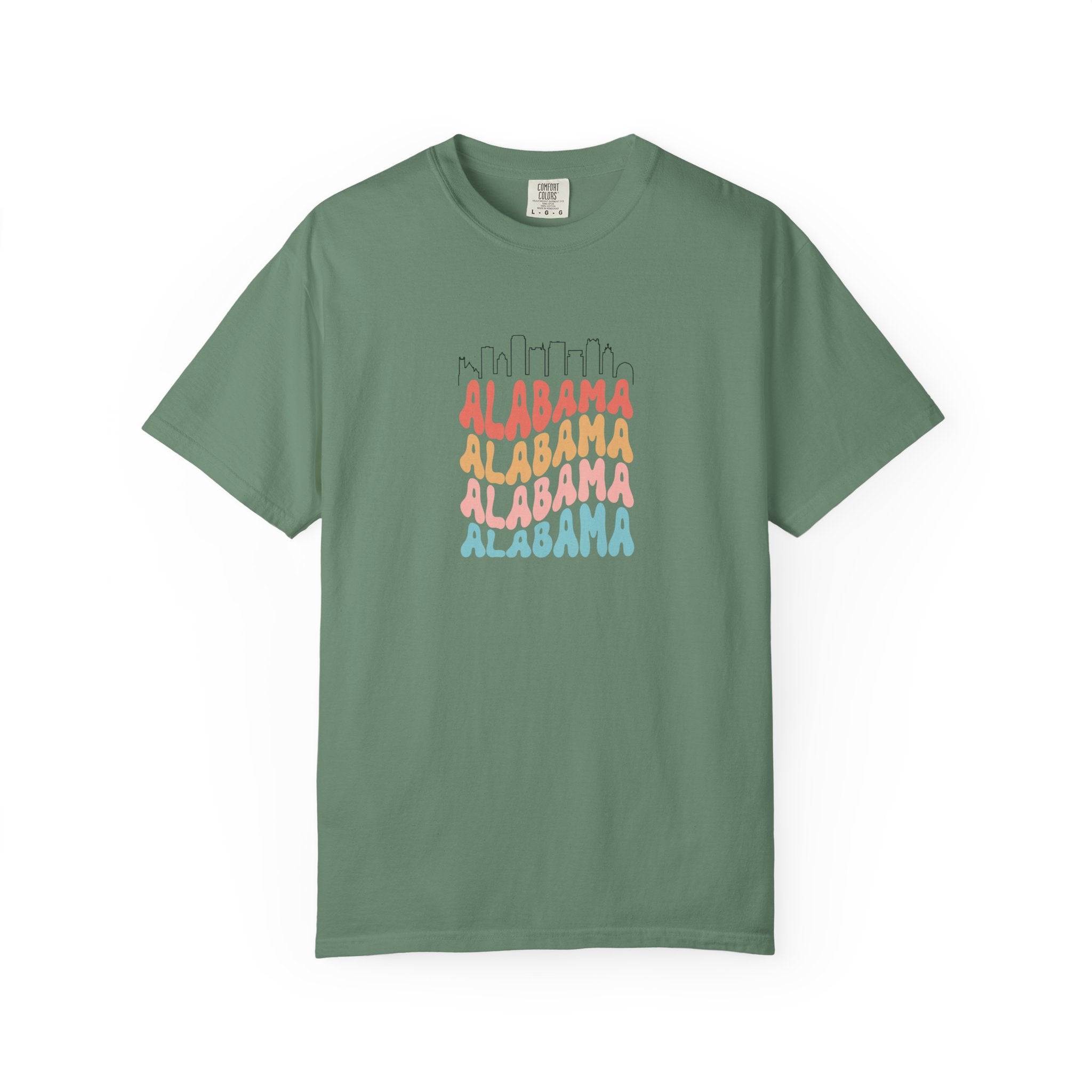 Alabama Designer Skyline T-Shirt | Unisex  | 100% Cotton | American Pride Spirit