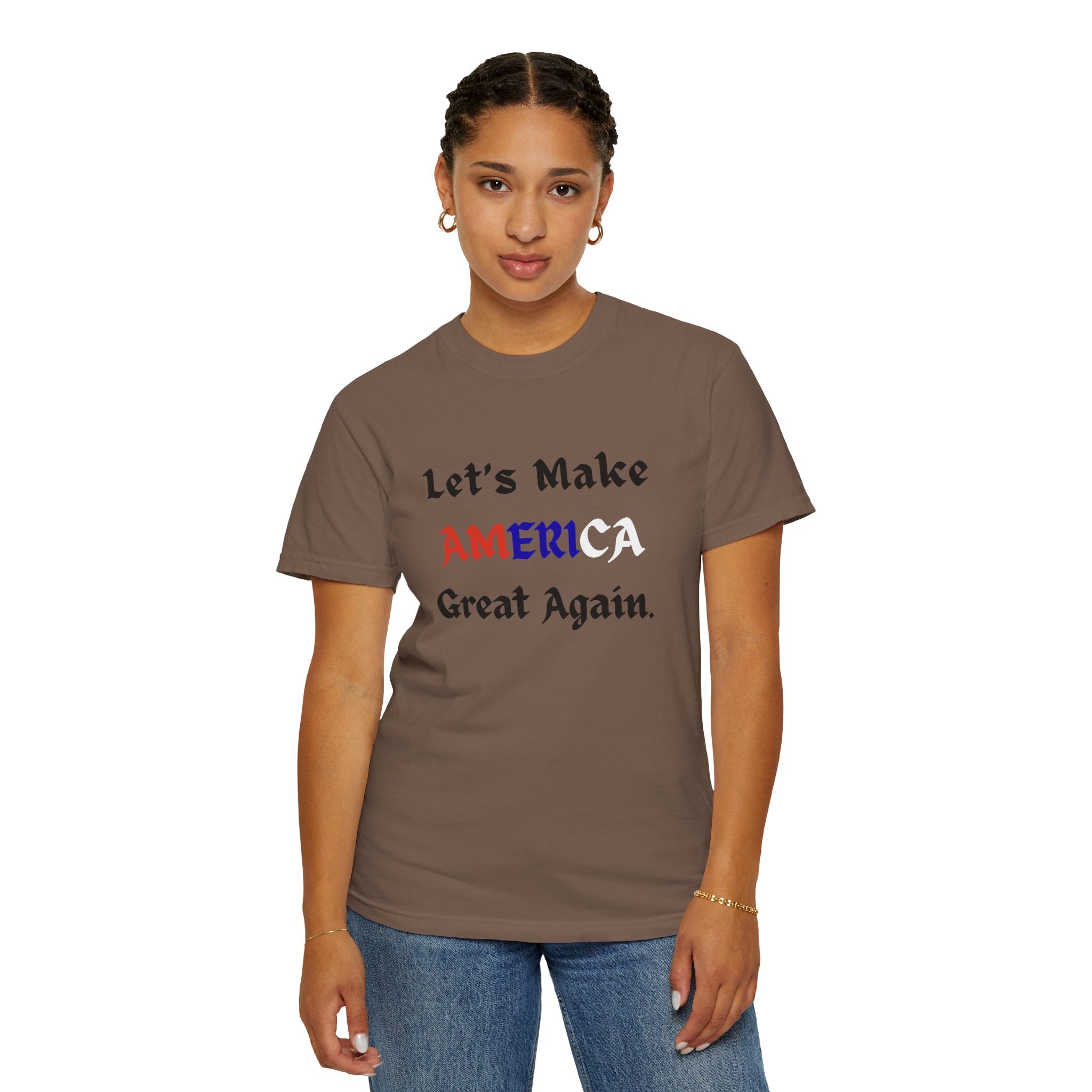 Patriotic American Flag Color T-Shirt | Unisex | 100% Cotton | American Pride Spirit
