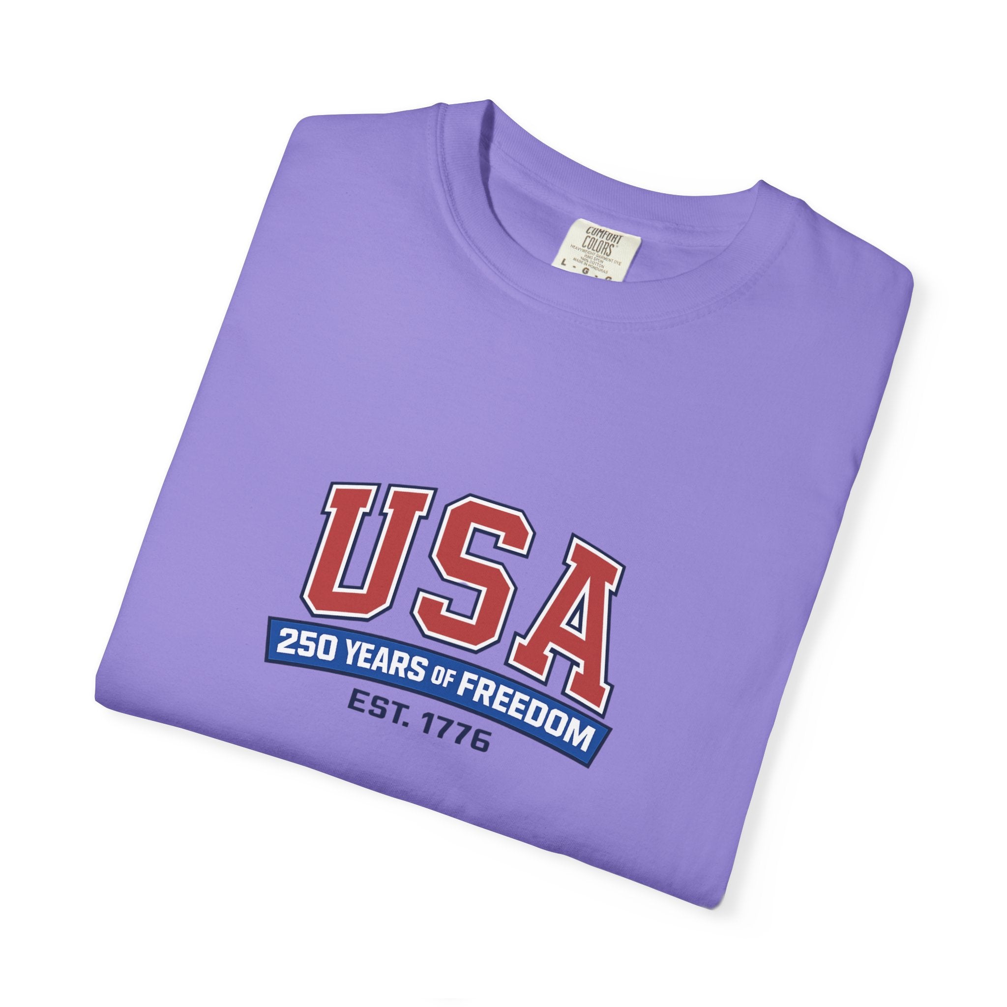 USA 250 Years of Freedom T-Shirt | Unisex | 100% Cotton | American Pride Spirit
