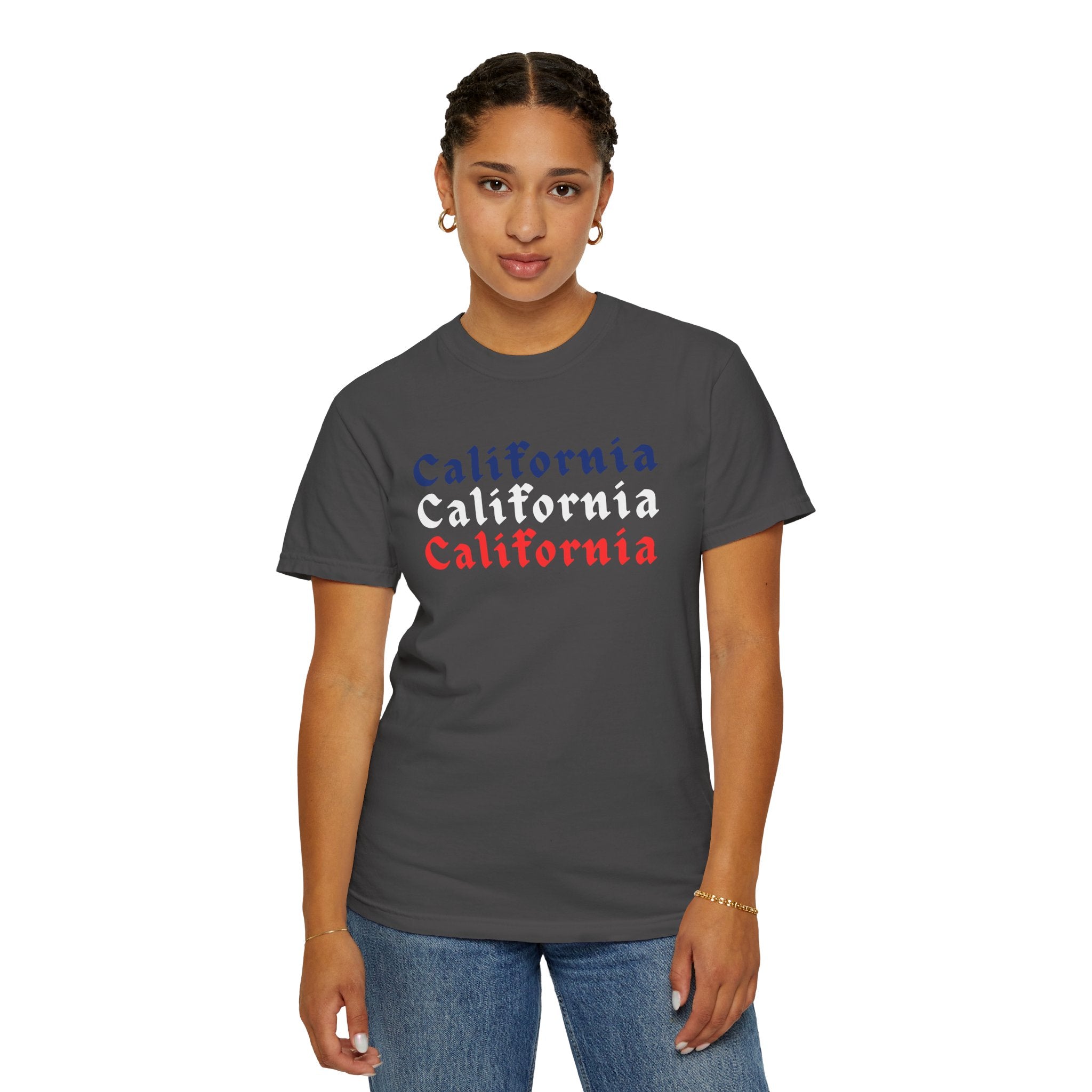 California Patriotic Colors T-Shirt | Unisex | 100% Cotton | American Pride Spirit