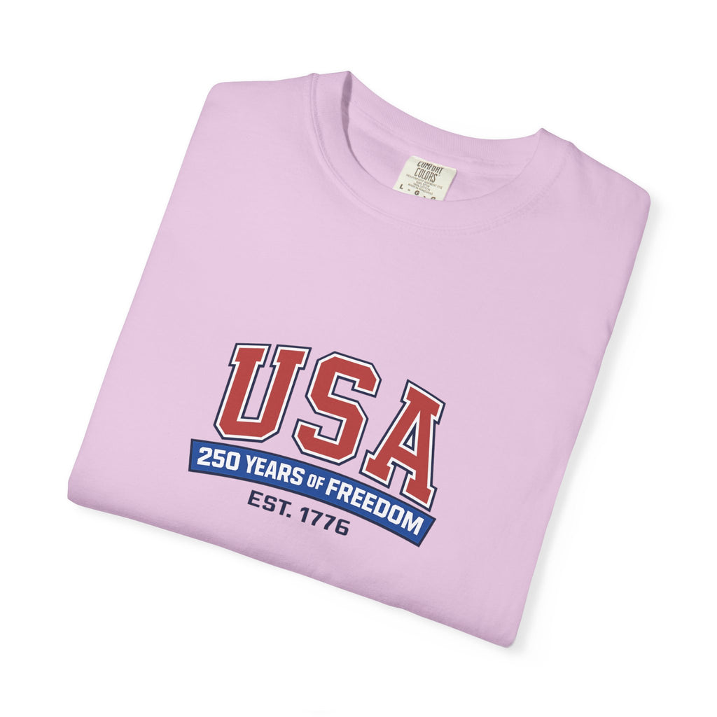 USA 250 Years of Freedom T-Shirt | Unisex | 100% Cotton | American Pride Spirit