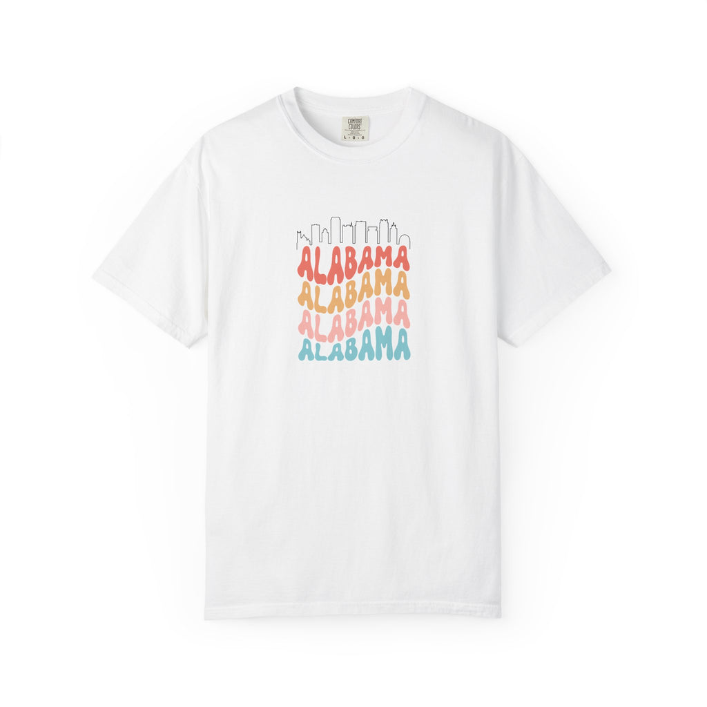 Alabama Designer Skyline T-Shirt | Unisex  | 100% Cotton | American Pride Spirit