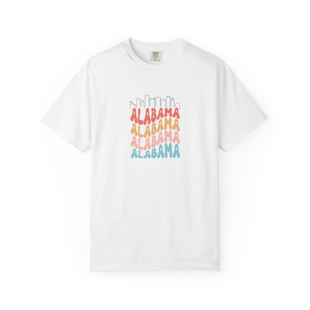 Alabama Designer Skyline T-Shirt | Unisex  | 100% Cotton | American Pride Spirit