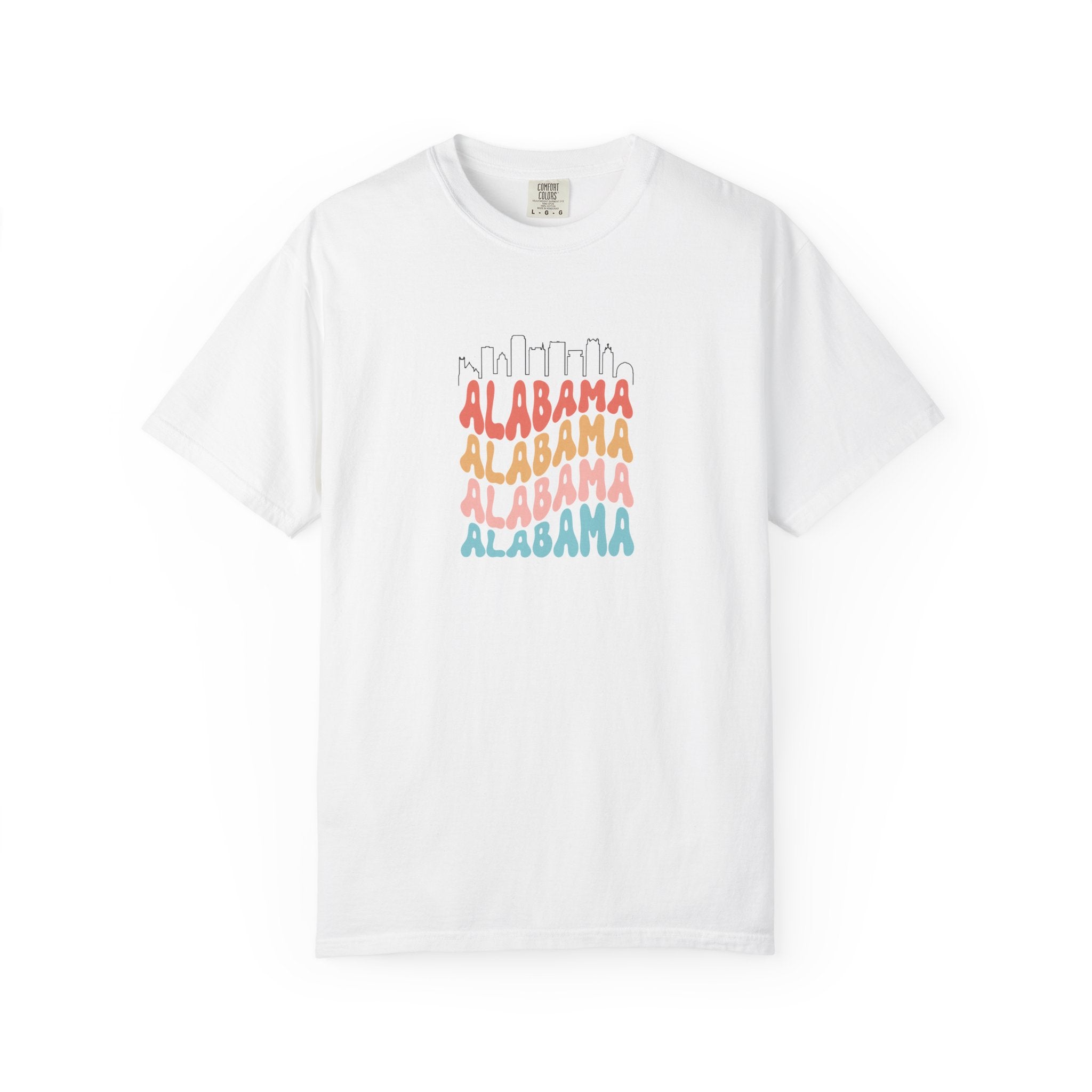 Alabama Designer Skyline T-Shirt | Unisex  | 100% Cotton | American Pride Spirit
