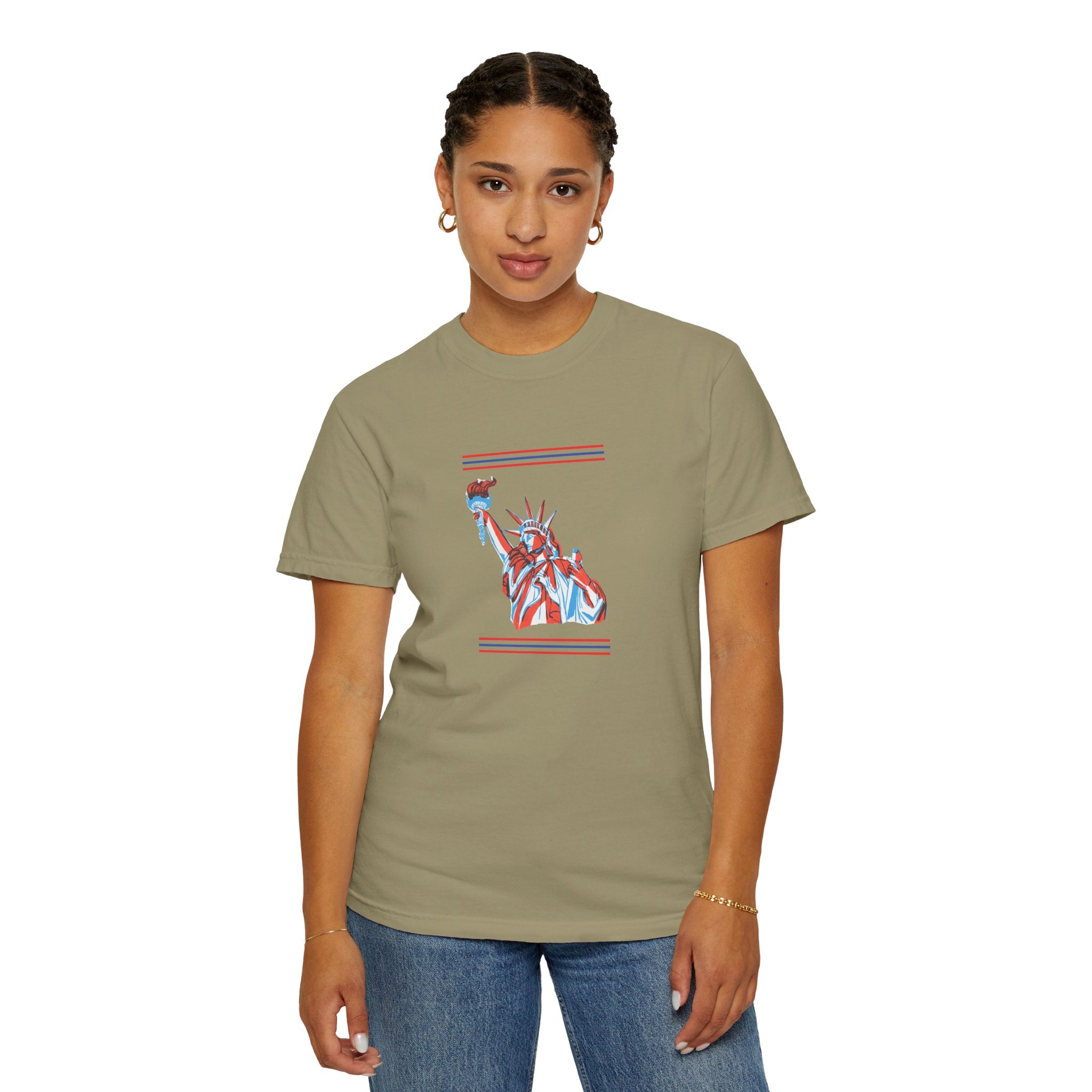 Patriotic Stars & Liberty Tee | Unisex | 100% Cotton | American Pride Spirit