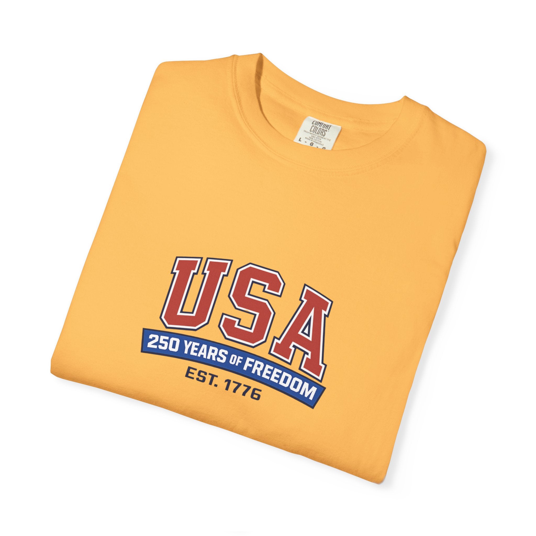 USA 250 Years of Freedom T-Shirt | Unisex | 100% Cotton | American Pride Spirit