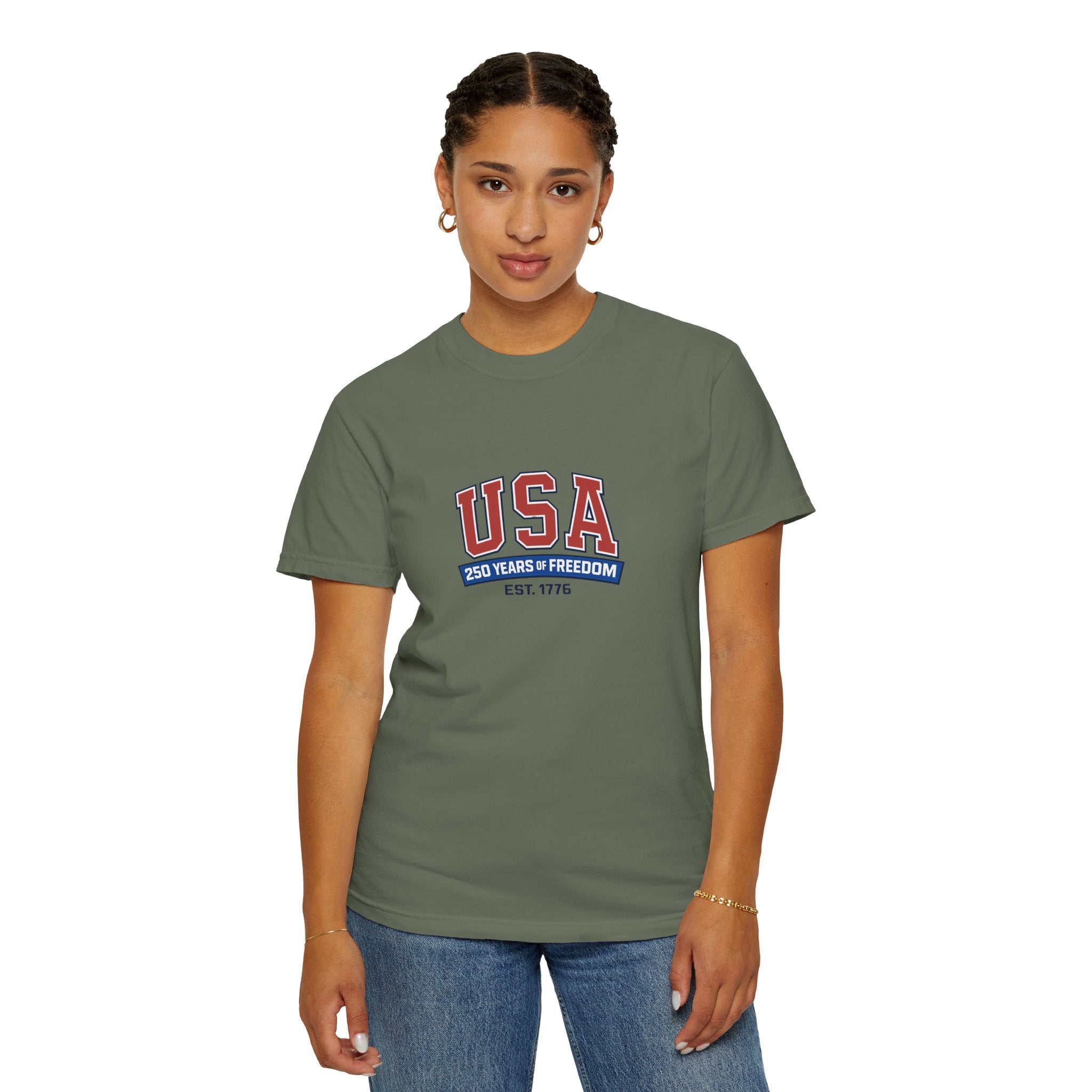 USA 250 Years of Freedom T-Shirt | Unisex | 100% Cotton | American Pride Spirit